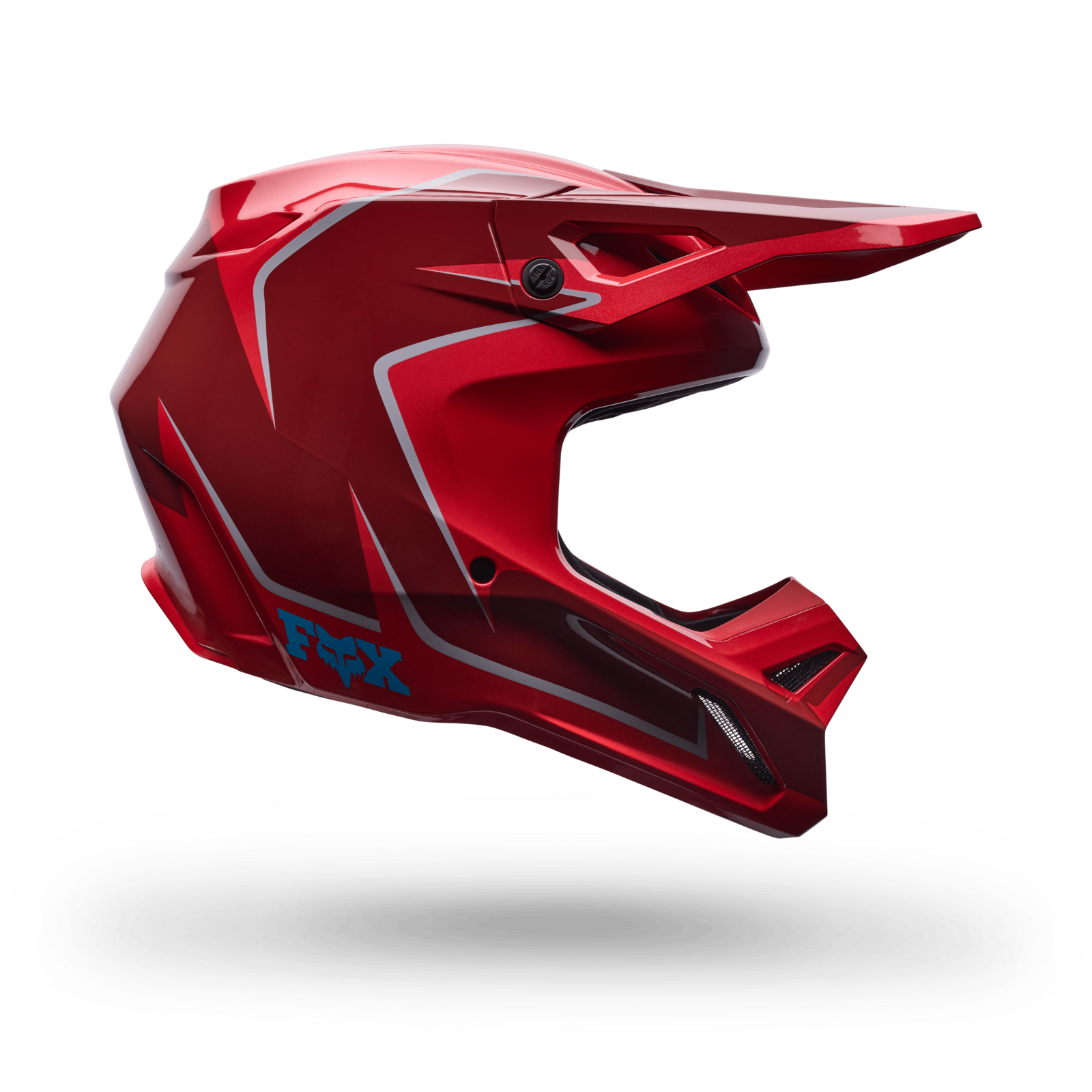 Fox Racing V1 Raid Helmet in ROT