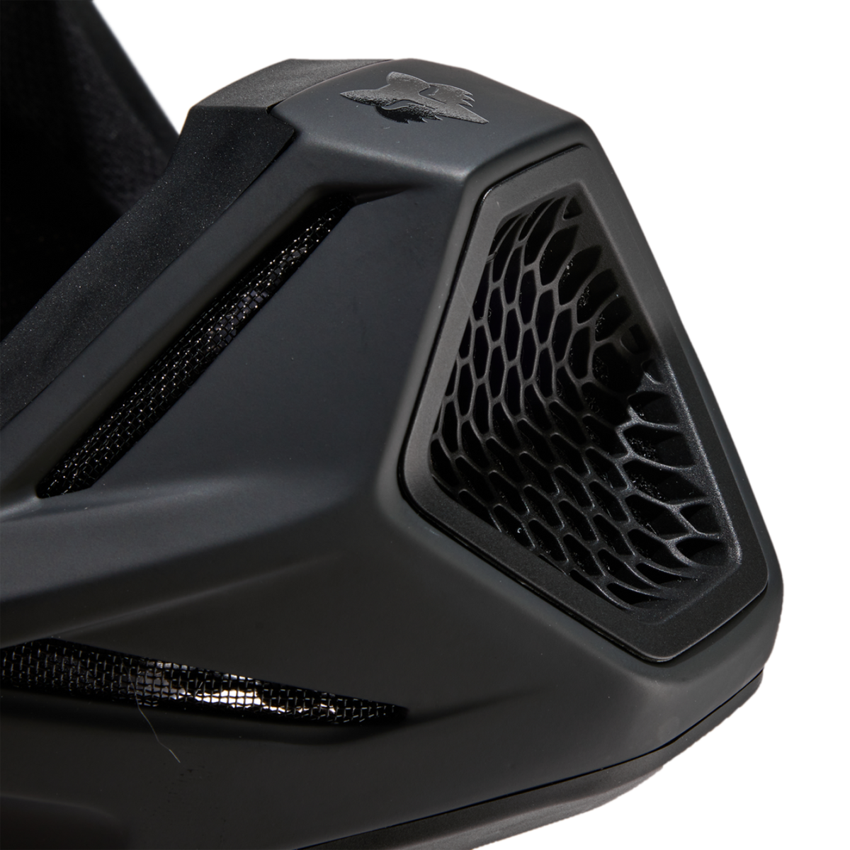 Fox Racing Yth V3 Solid Motocross Helm in SCHWARZ