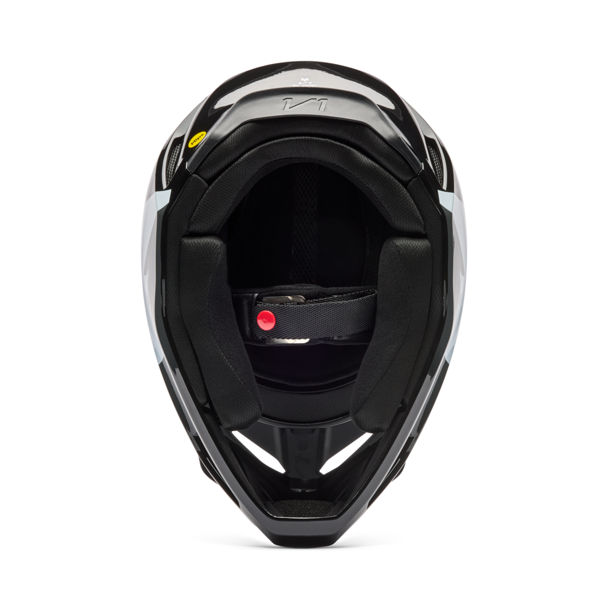 Fox Racing Yth V1 Shield Motocross Helm in SCHWARZ