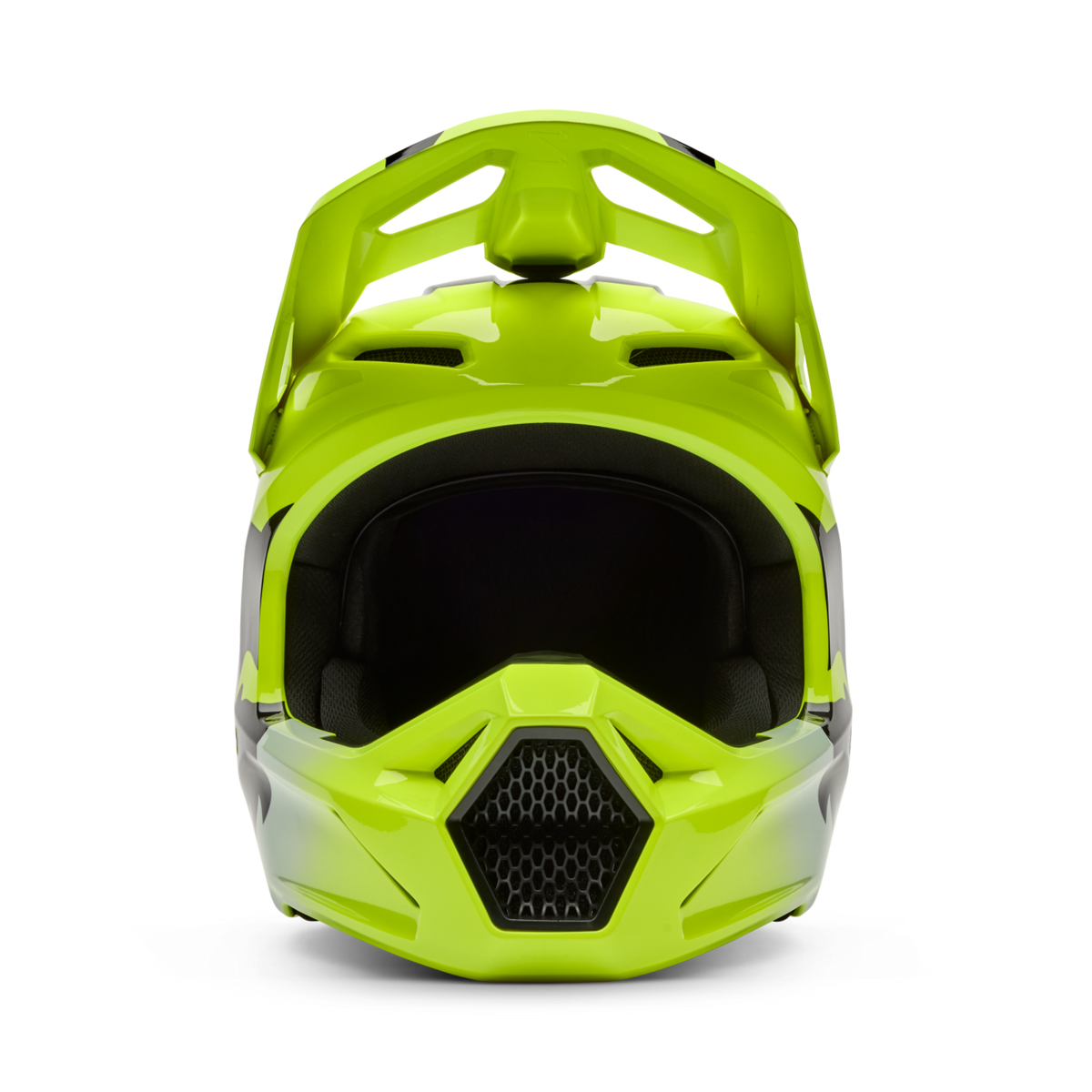 Fox Racing Yth V1 Shield Motocross Helm in GRÜN