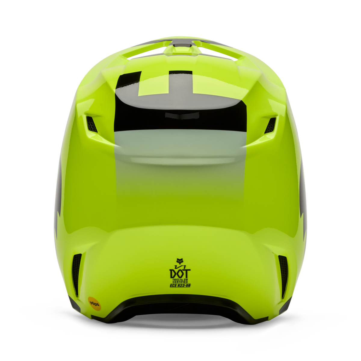 Fox Racing Yth V1 Shield Motocross Helm in GRÜN
