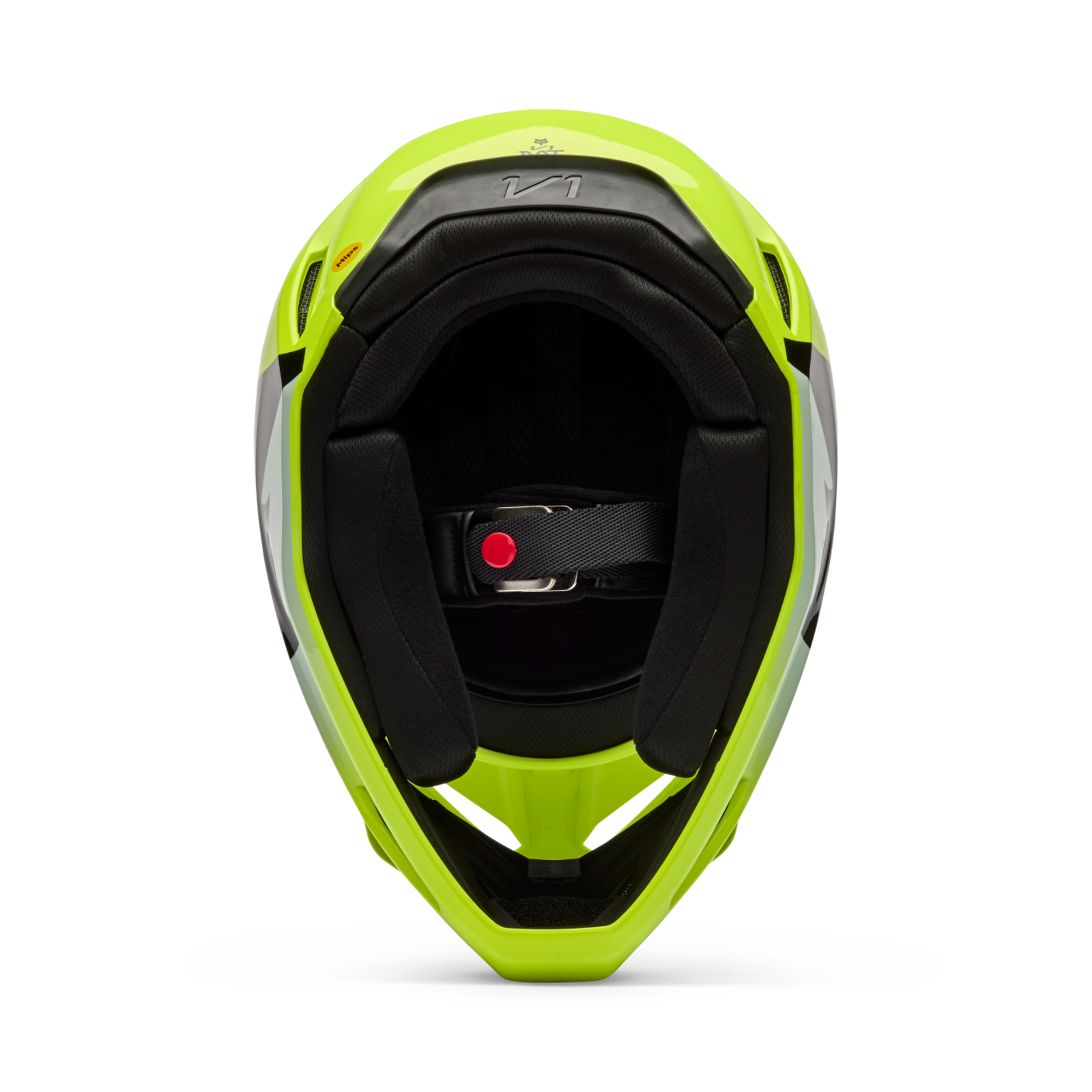 Fox Racing Yth V1 Shield Motocross Helm in GRÜN