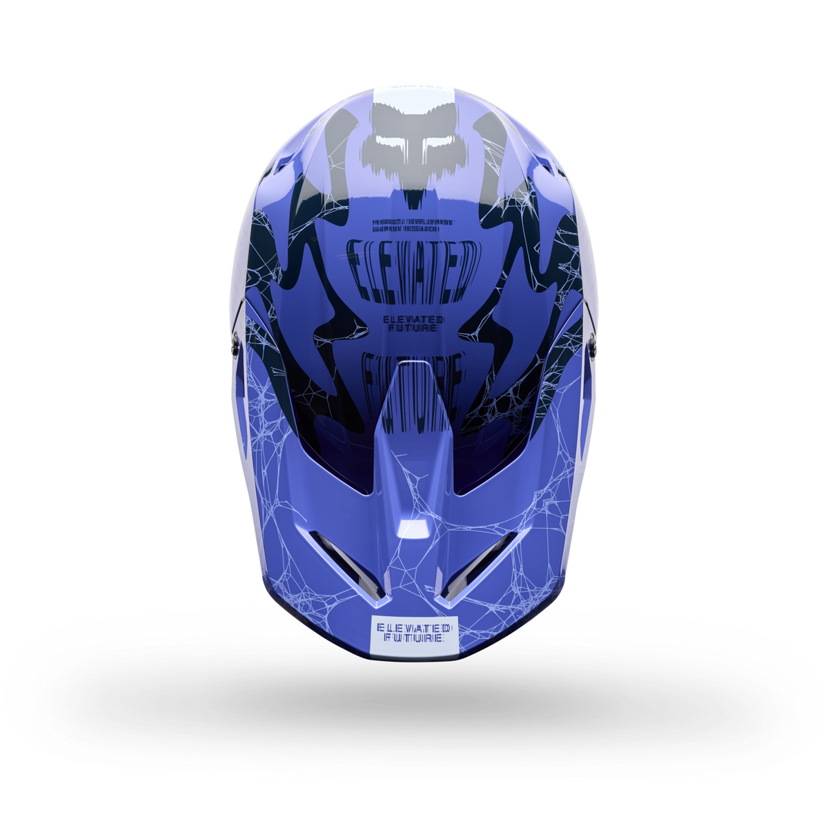 Fox Racing Yth V1 Diffuse SE Motocross Helm in BLAU