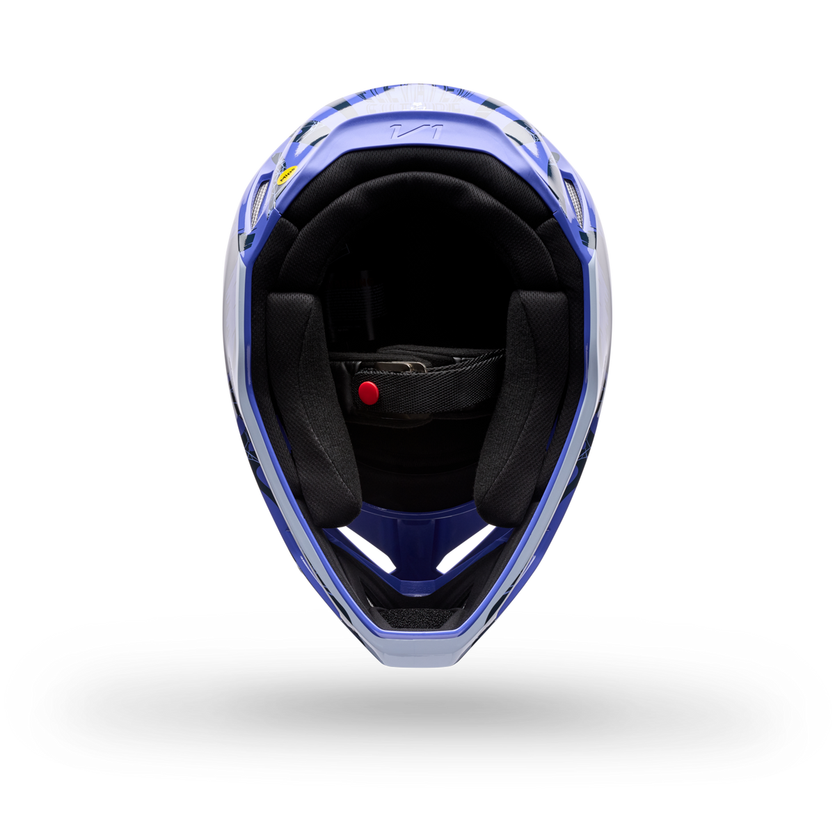 Fox Racing Yth V1 Diffuse SE Motocross Helm in BLAU