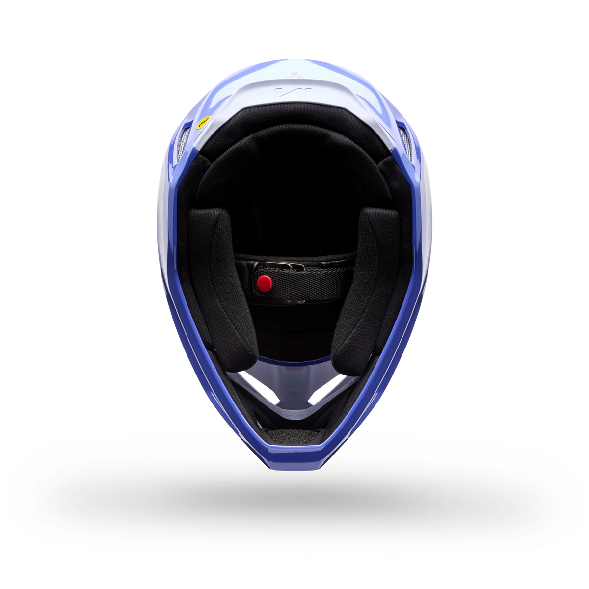 Fox Racing Yth V1 Noble Motocross Helm in BLAU