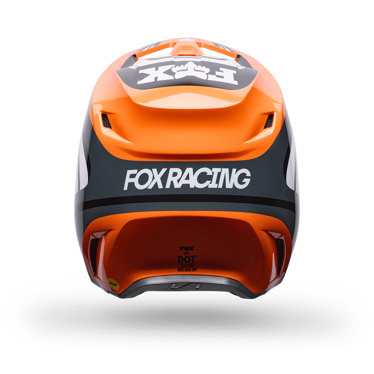 Fox Racing Yth V1 Draft Helmet in ORANGE