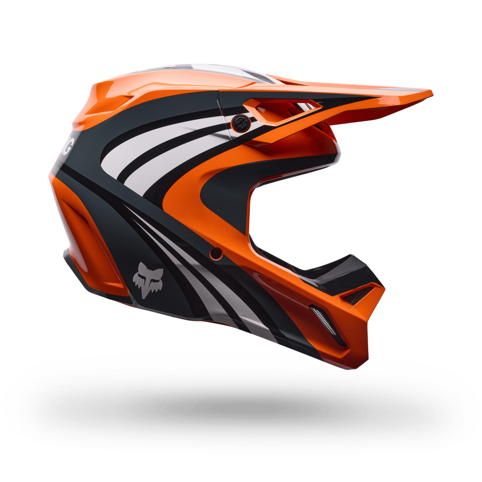 Fox Racing Yth V1 Draft Helmet in ORANGE