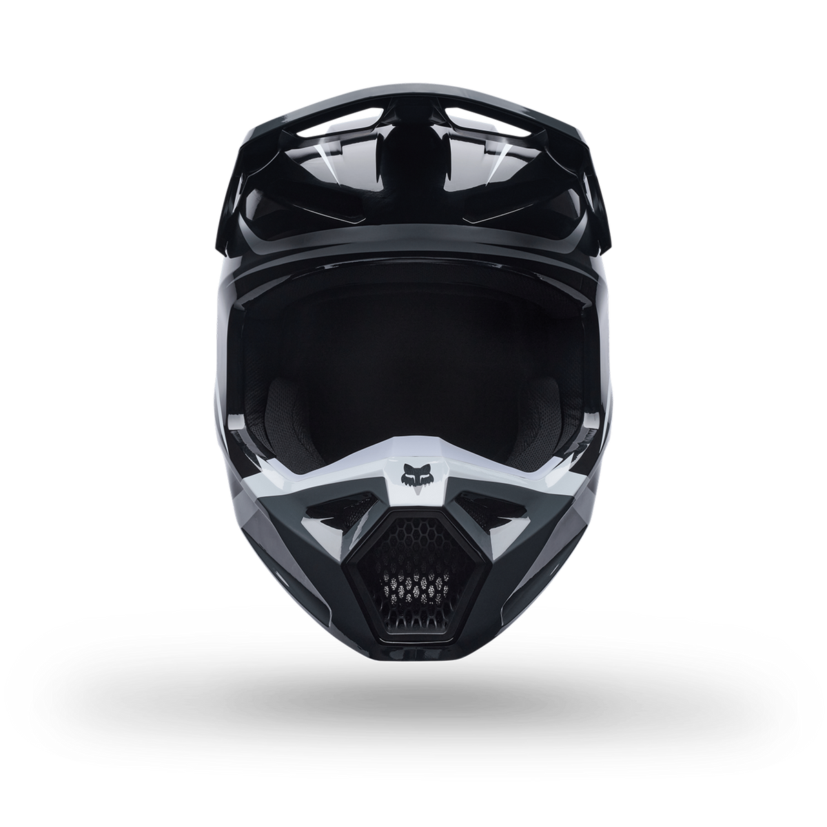 Fox Racing Yth V1 Frame Helmet in SCHWARZ