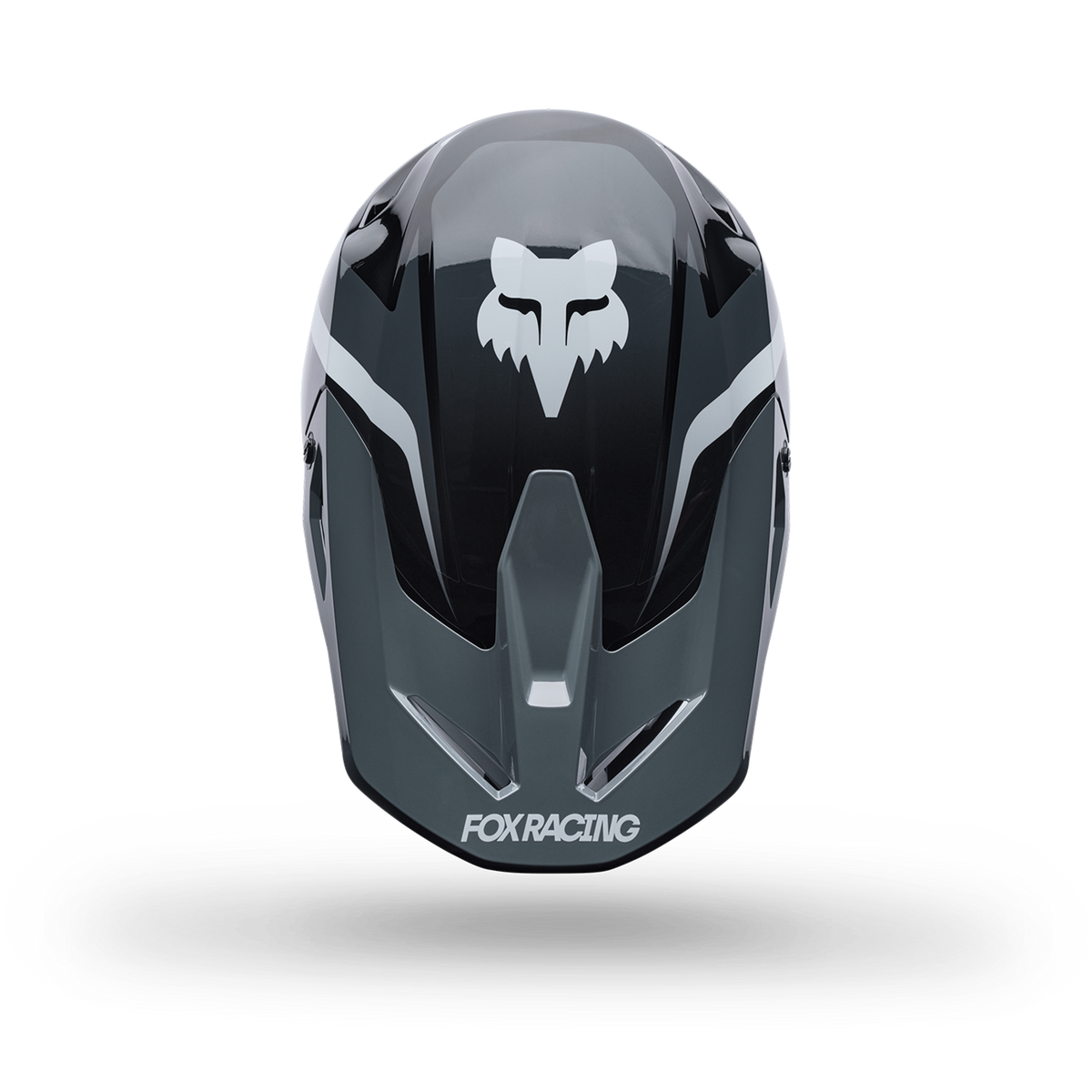 Fox Racing Yth V1 Frame Helmet in SCHWARZ