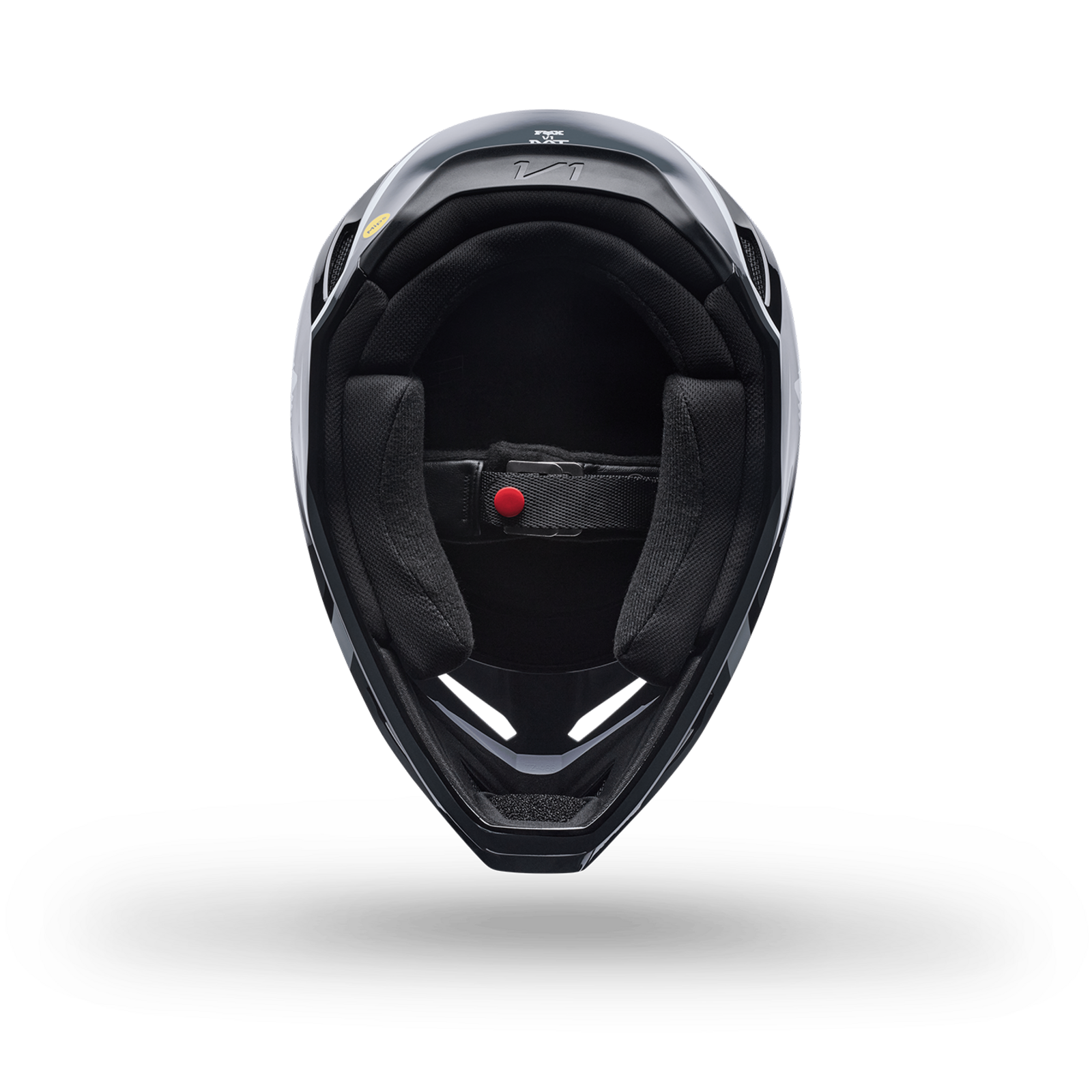 Fox Racing Yth V1 Frame Helmet in SCHWARZ