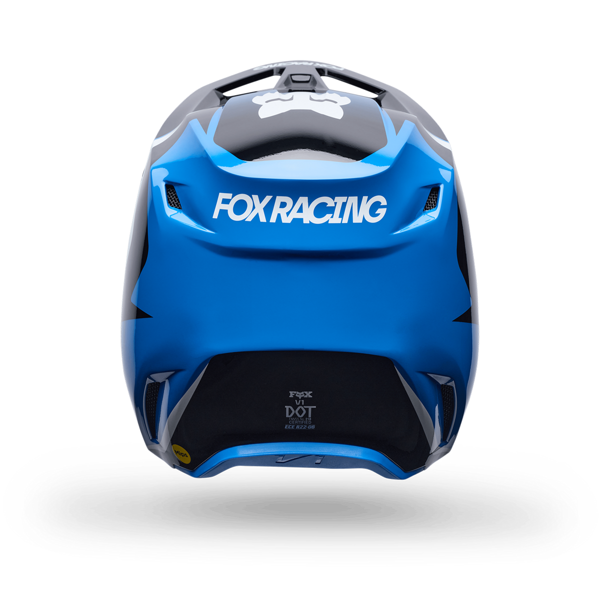 Fox Racing Yth V1 Frame Helmet in BLAU