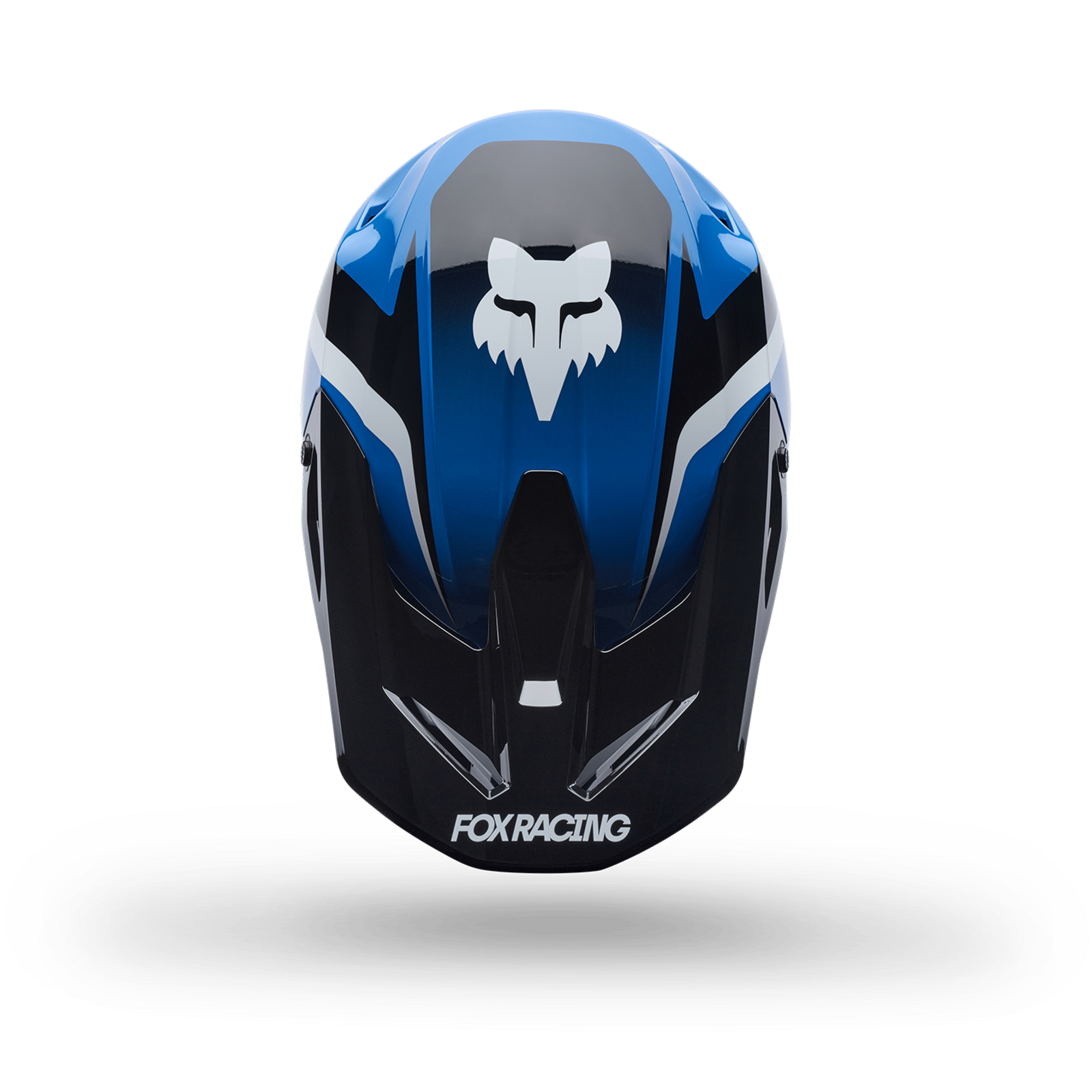 Fox Racing Yth V1 Frame Helmet in BLAU