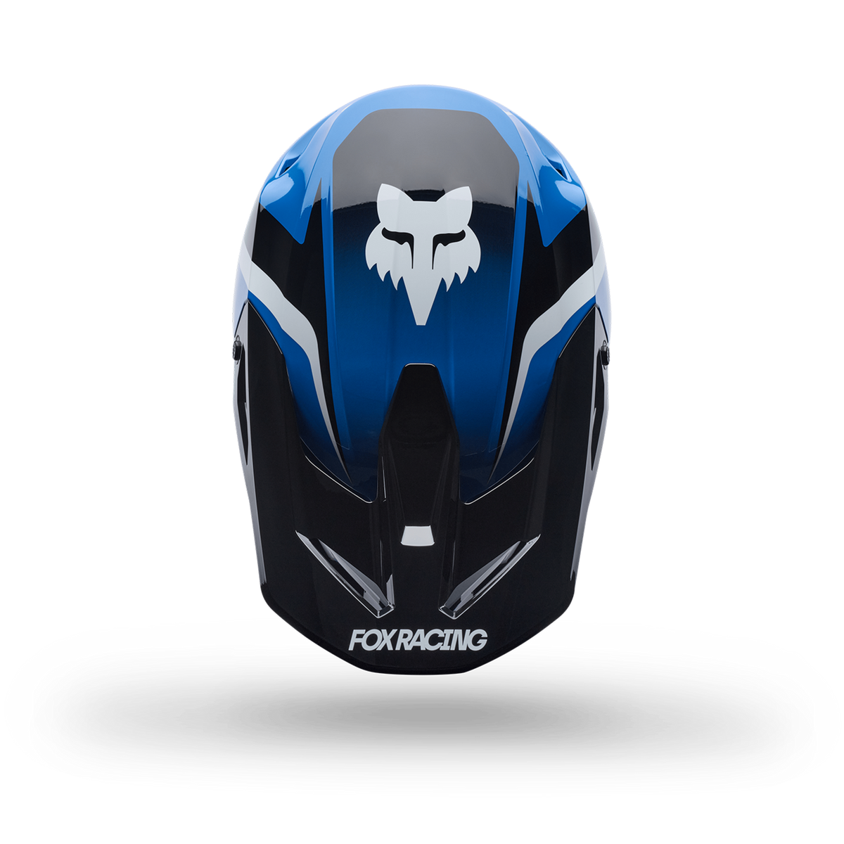 Fox Racing Yth V1 Frame Helmet in BLAU