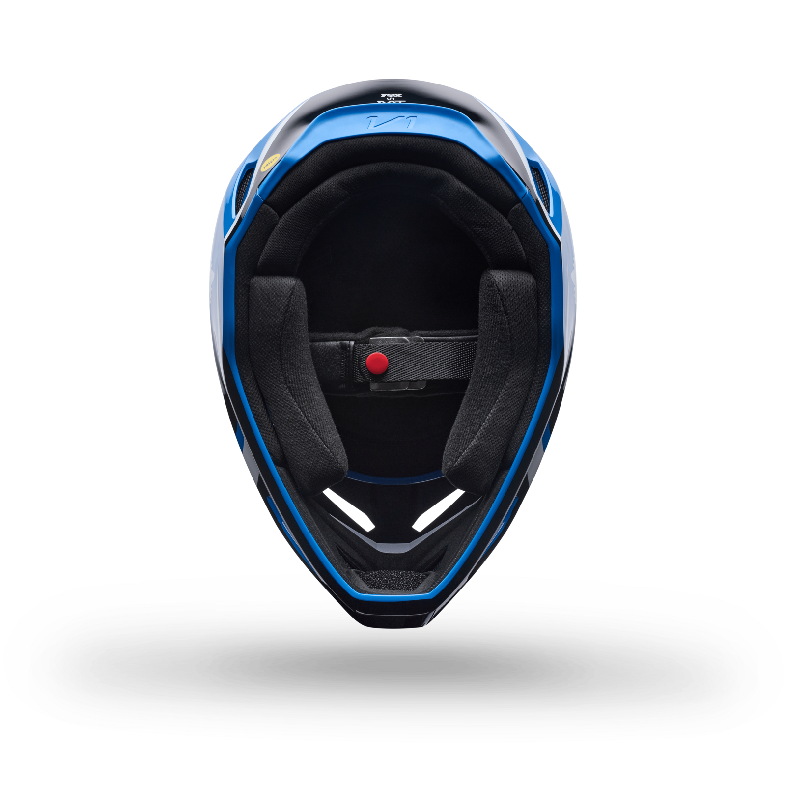 Fox Racing Yth V1 Frame Helmet in BLAU