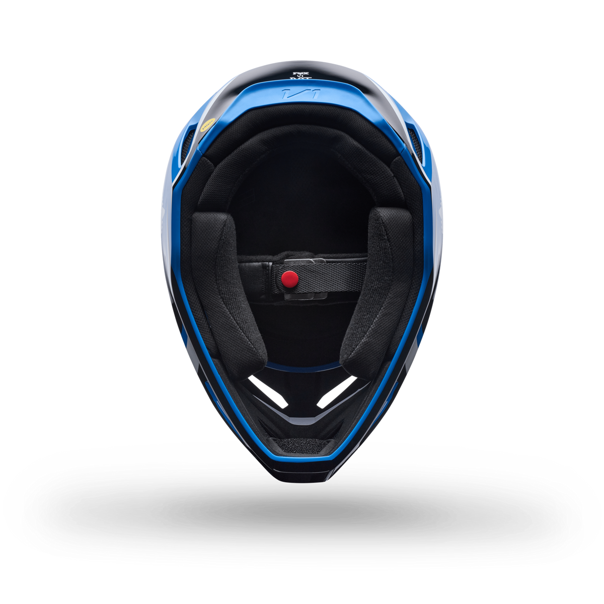 Fox Racing Yth V1 Frame Helmet in BLAU