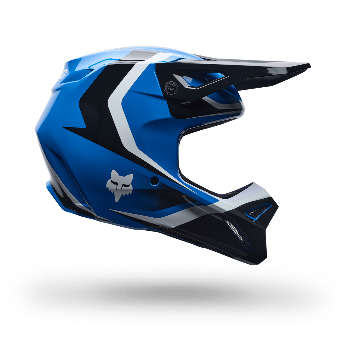 Fox Racing Yth V1 Frame Helmet in BLAU
