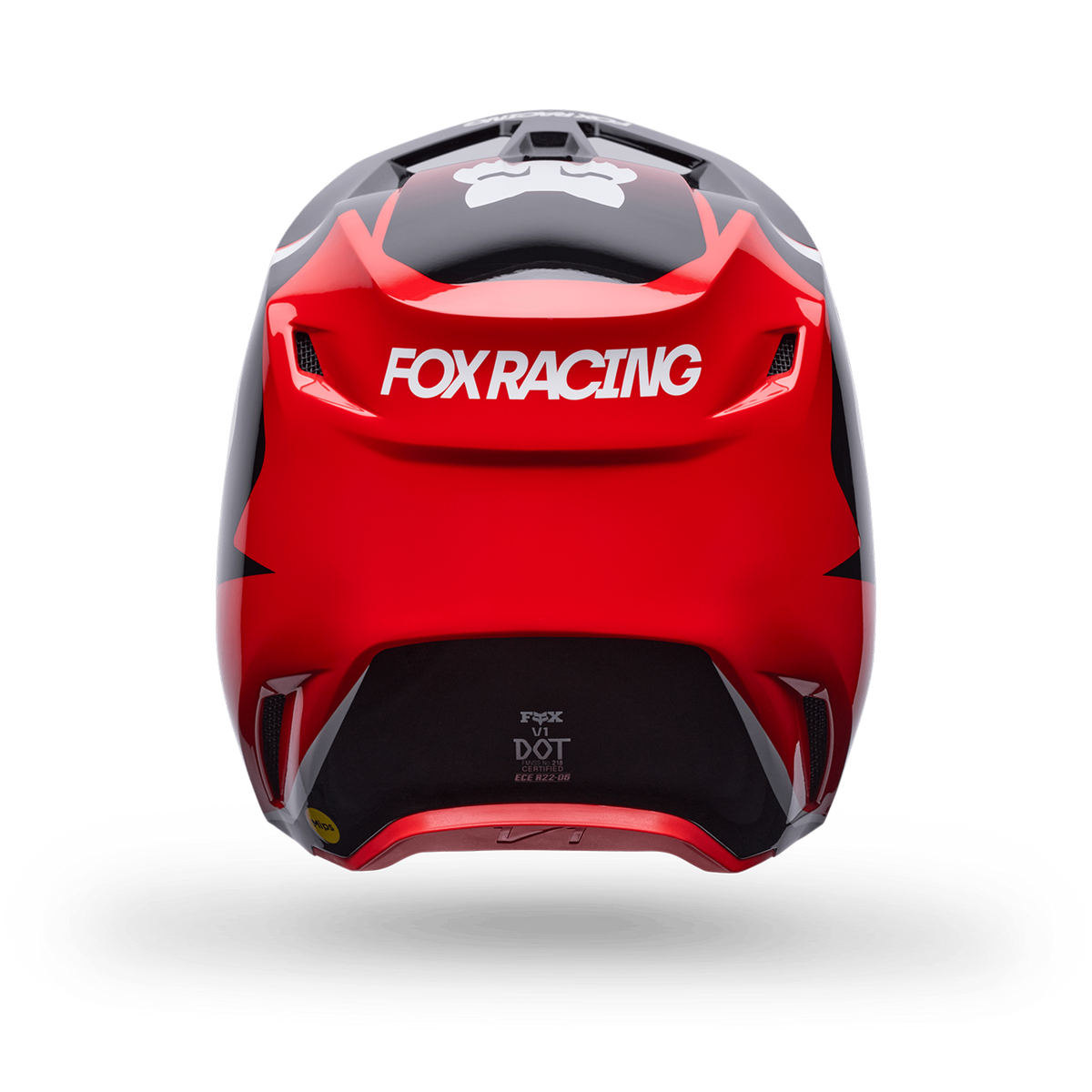 Fox Racing Yth V1 Frame Helmet in ROT