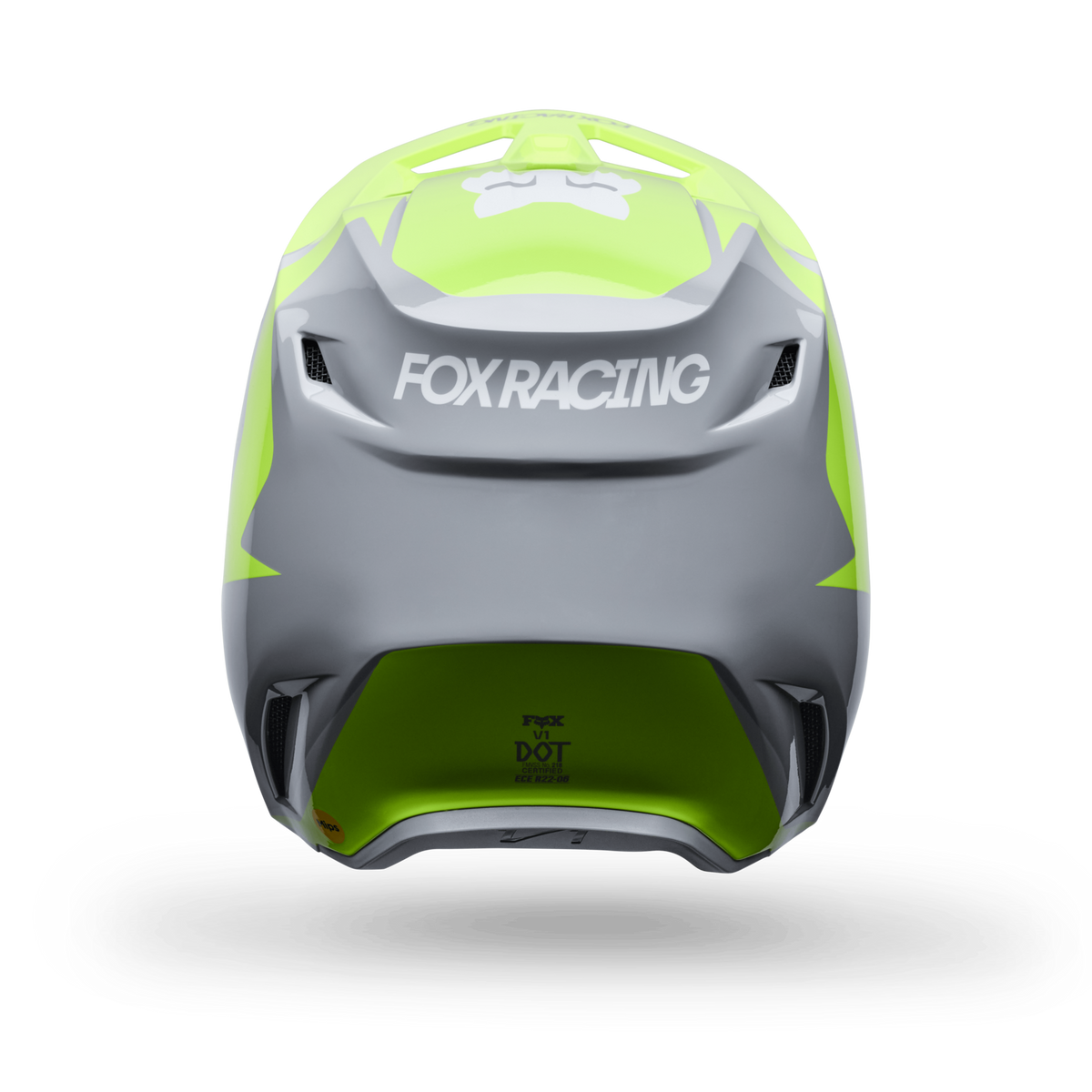Fox Racing Yth V1 Frame Helmet in GRAU