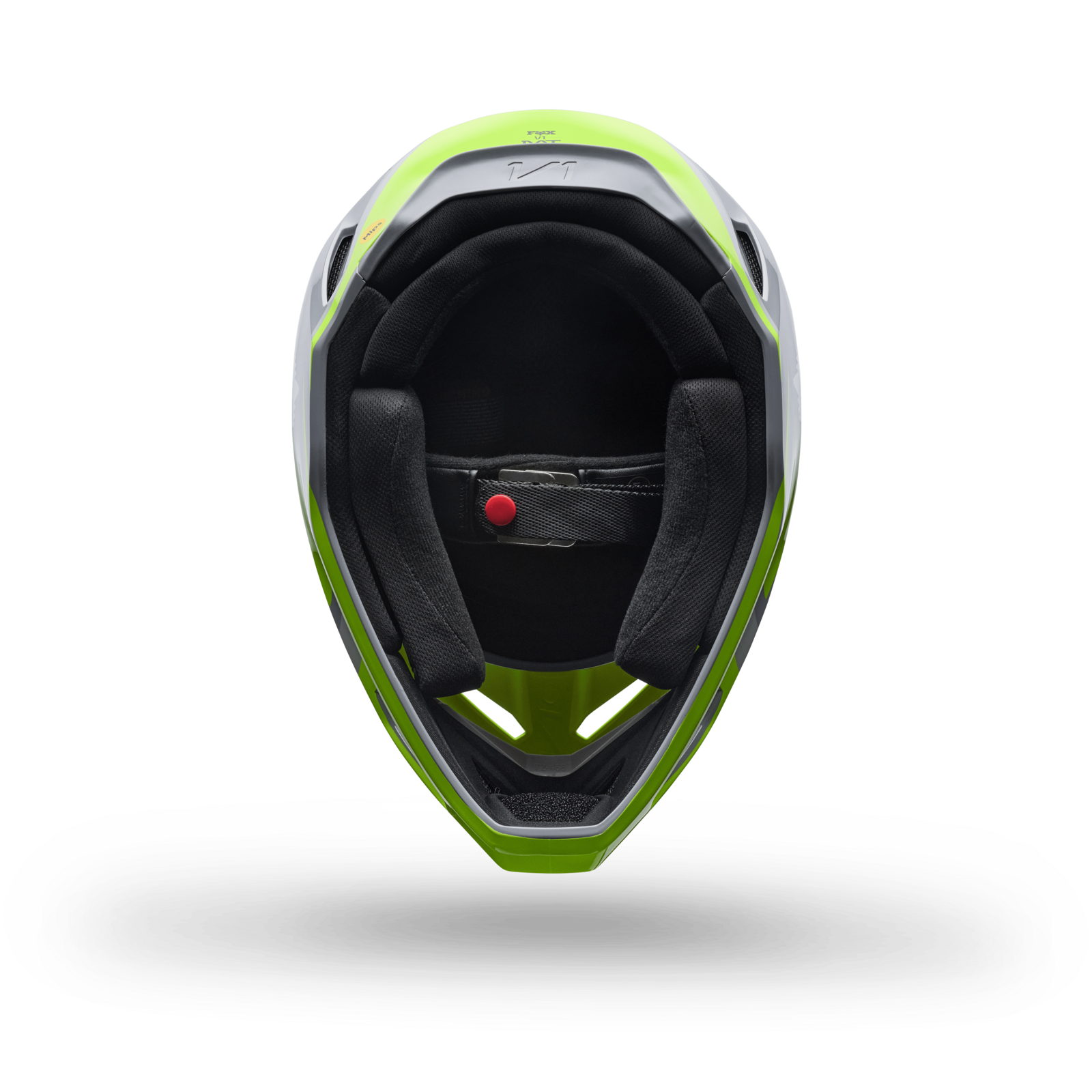 Fox Racing Yth V1 Frame Helmet in GRAU
