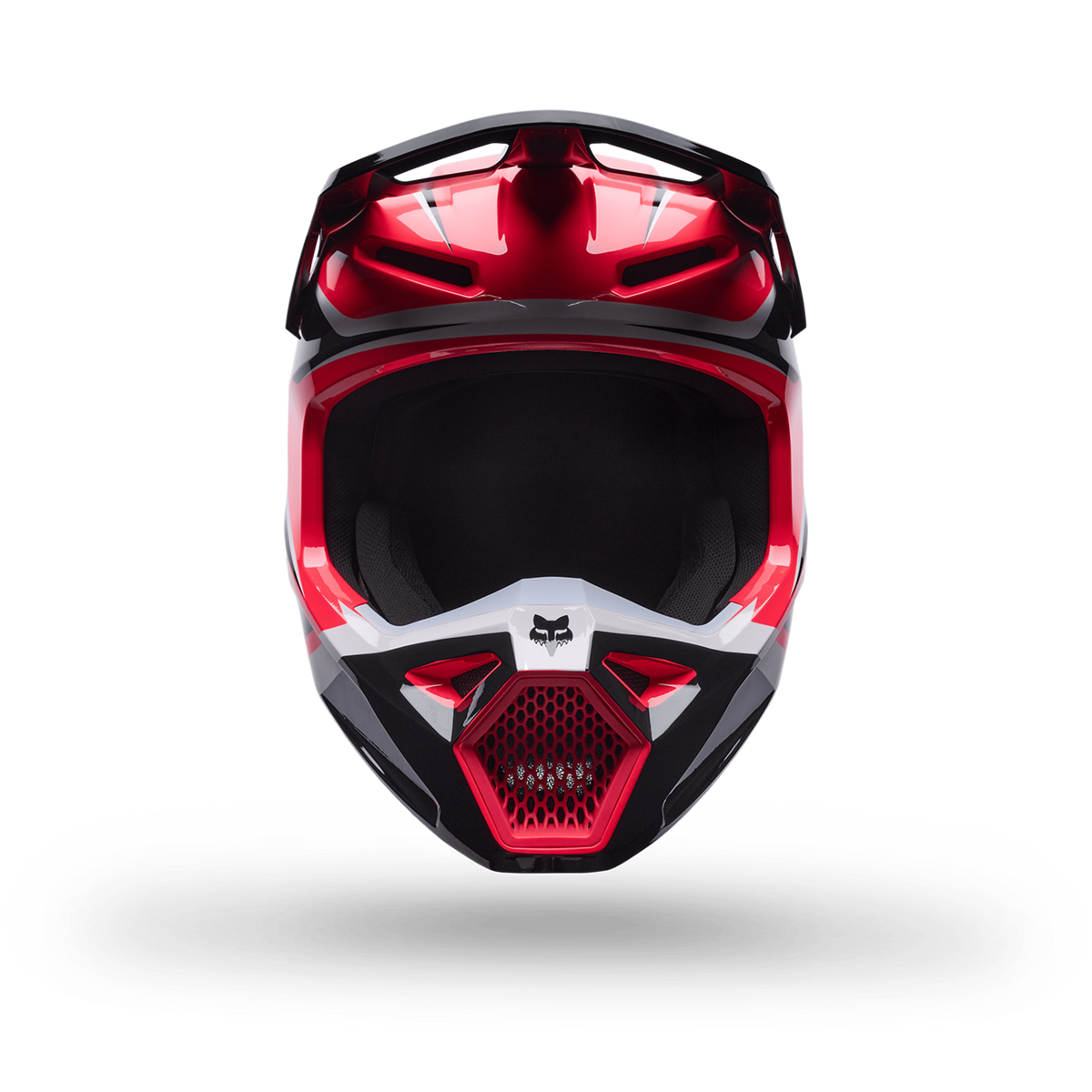 Fox Racing Yth V1 Frame Helmet in ROT