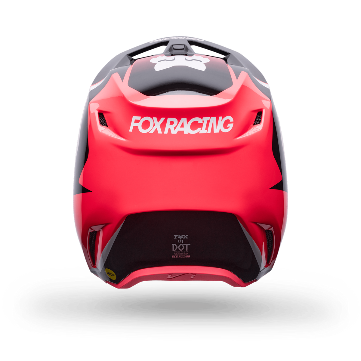 Fox Racing Yth V1 Frame Helmet in ROT