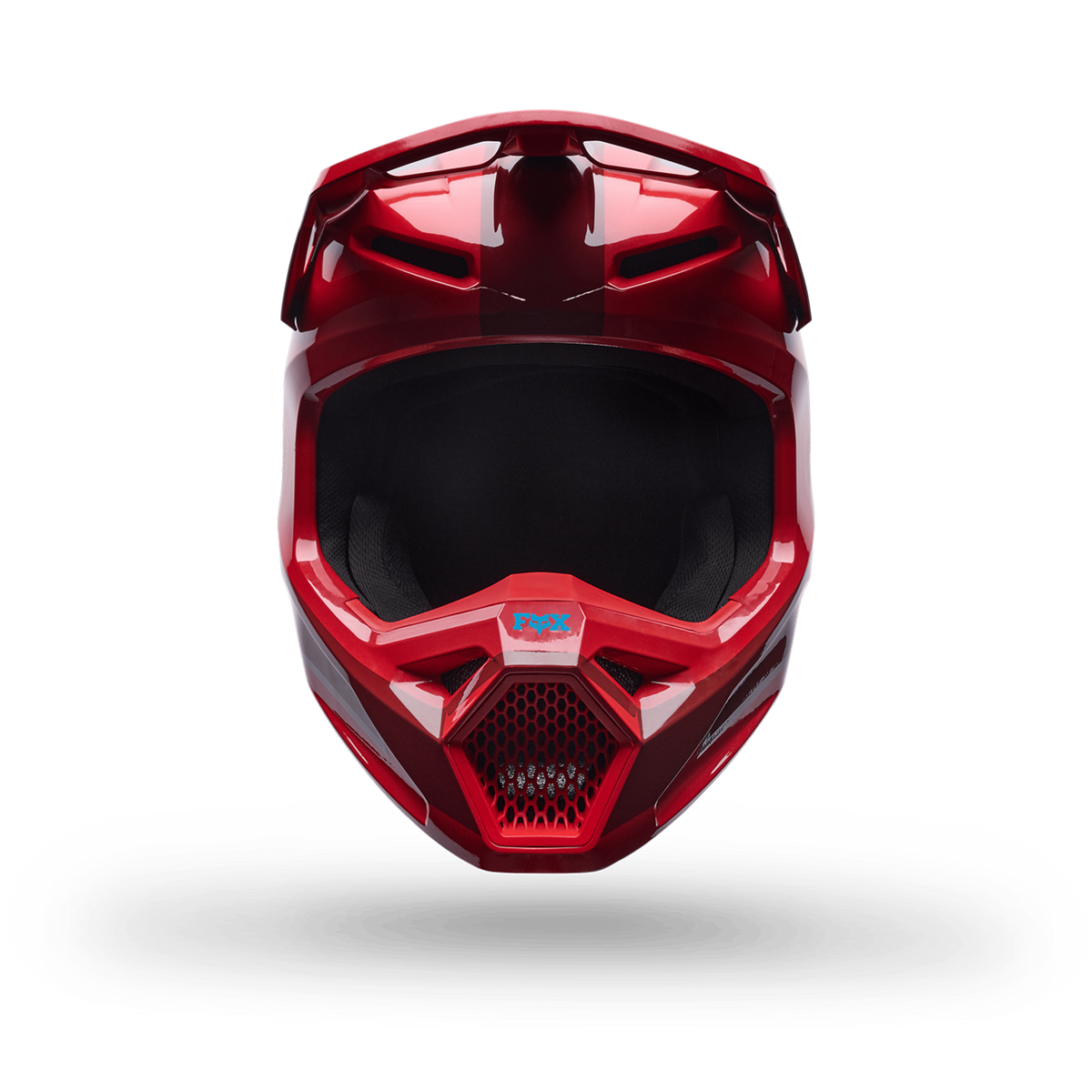 Fox Racing Yth V1 Raid Helmet in ROT