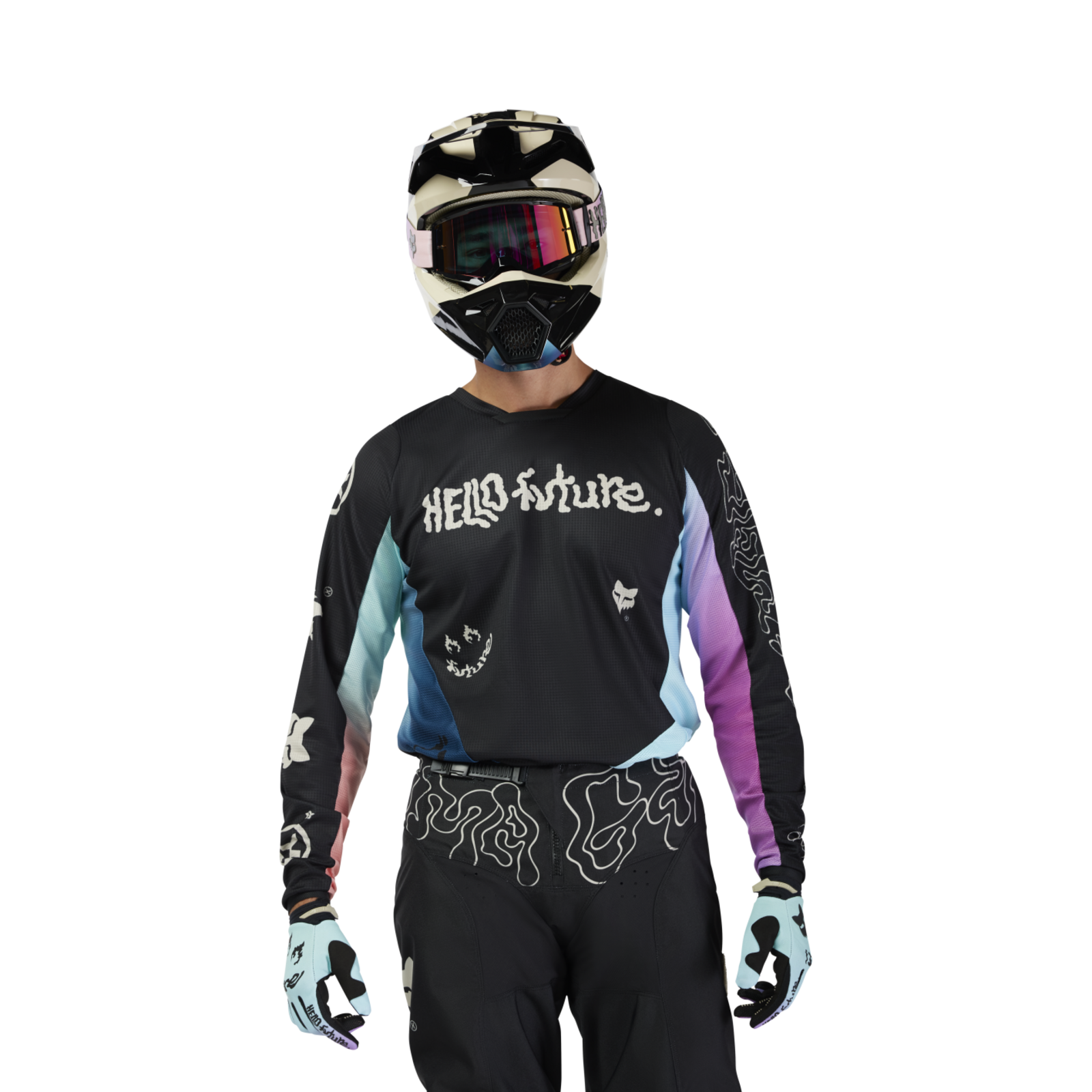 Fox Racing 180 Hello Future Motocrosstrikot in MEHRFARBIG