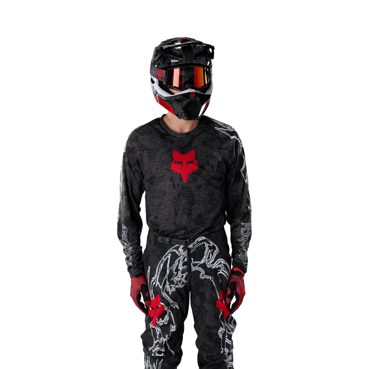 Fox Racing 180 Abyss Jersey in SCHWARZ