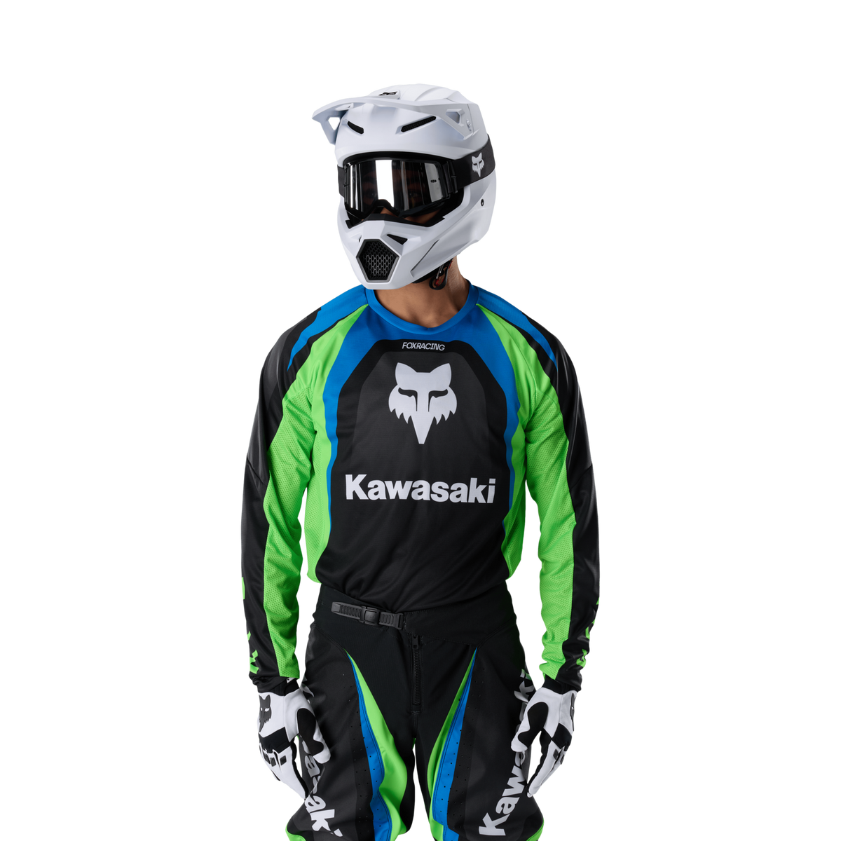 Fox Racing 180 Kawasaki Jersey in SCHWARZ