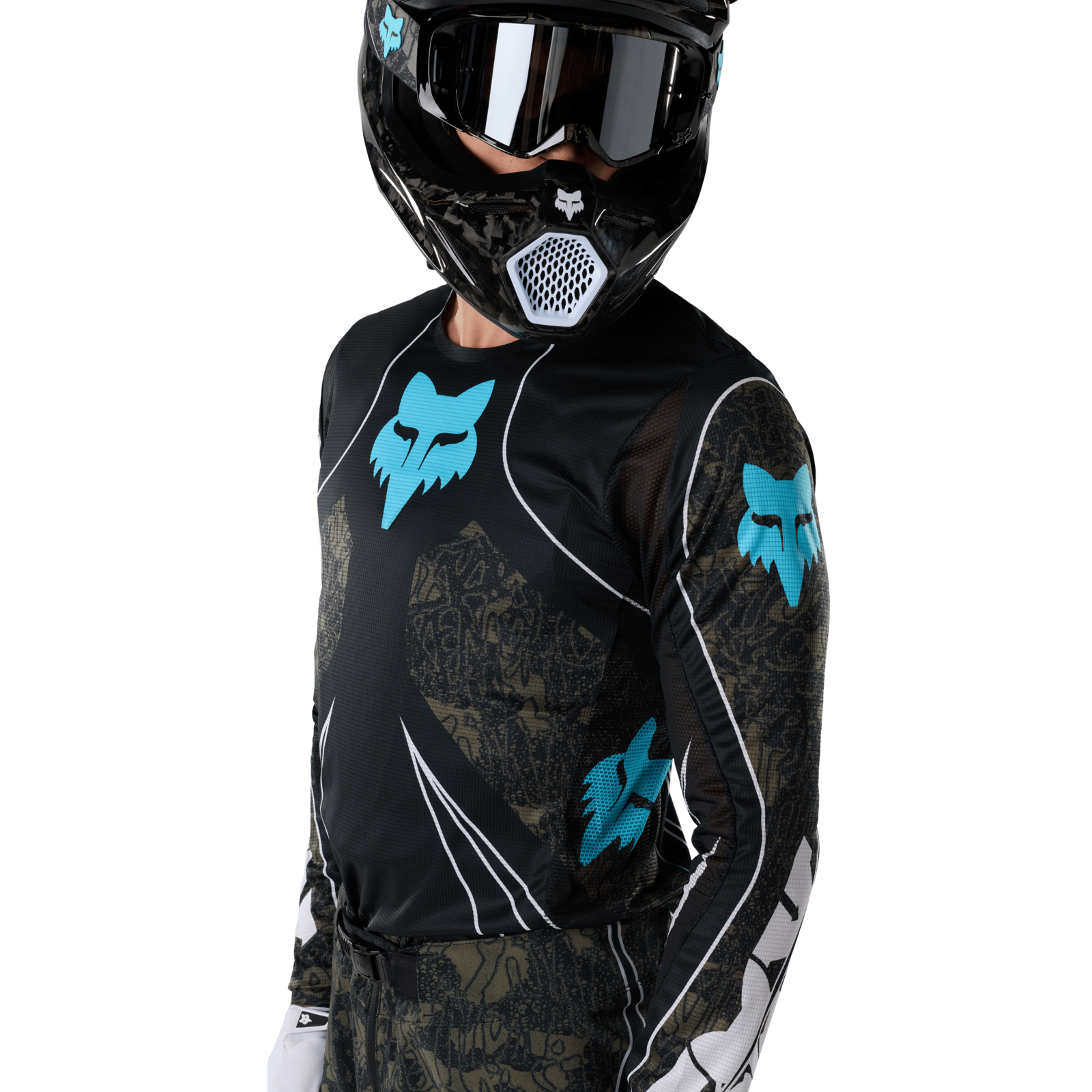 Fox Racing Flexair Apex Jersey in SCHWARZ