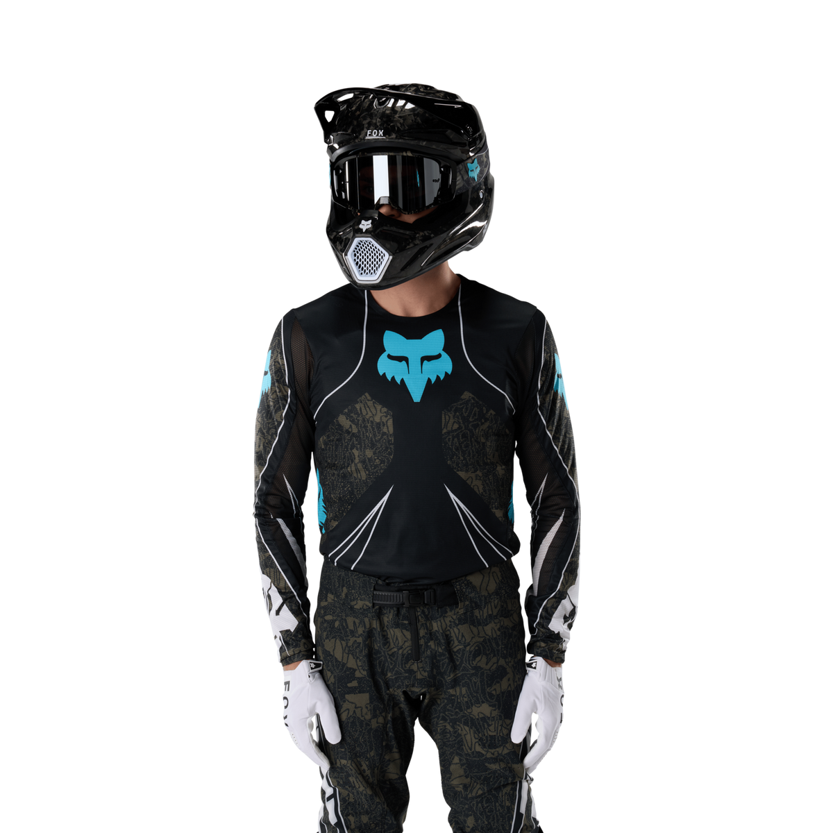 Fox Racing Flexair Apex Jersey in SCHWARZ