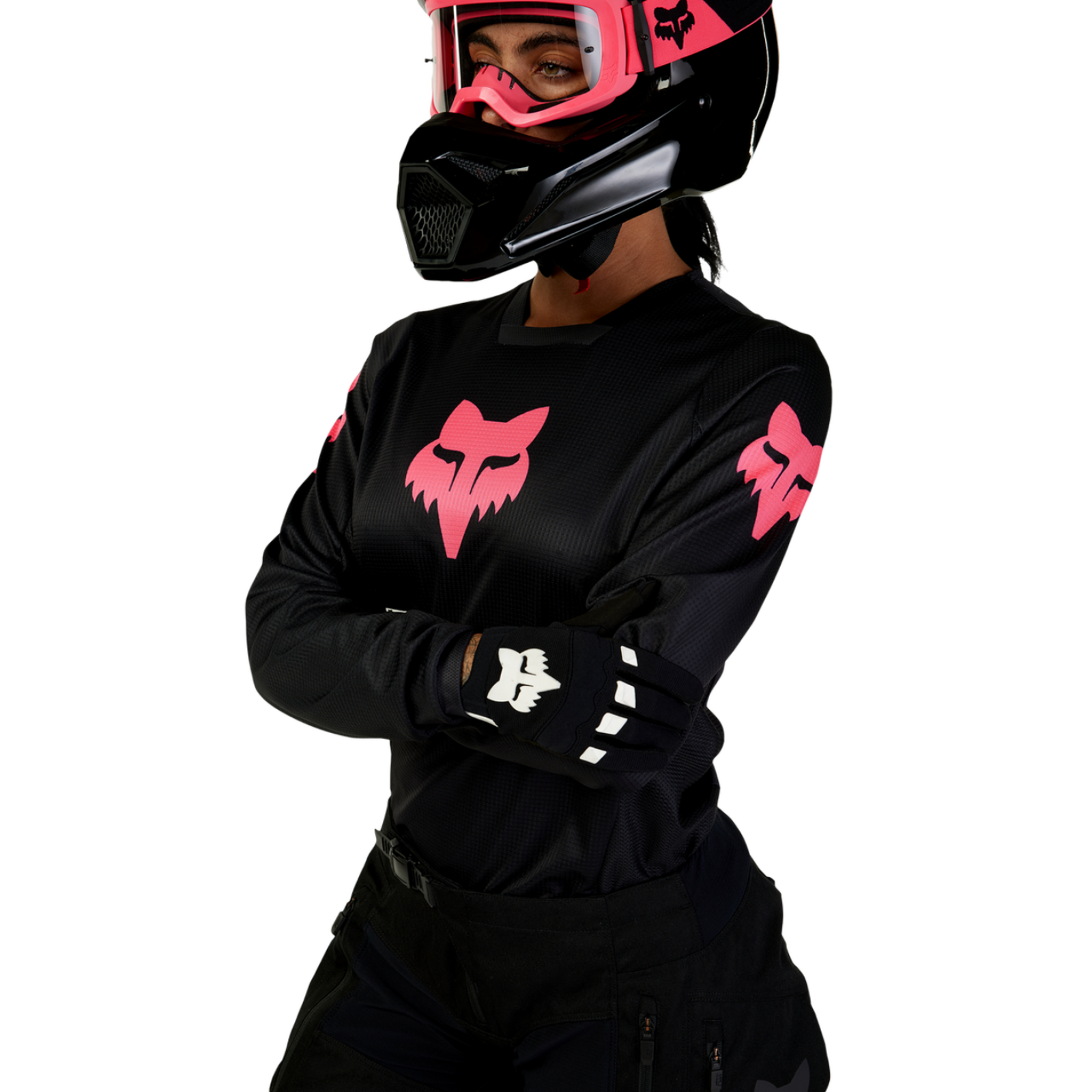 Fox Racing W Blackout Motocrosstrikot in SCHWARZ