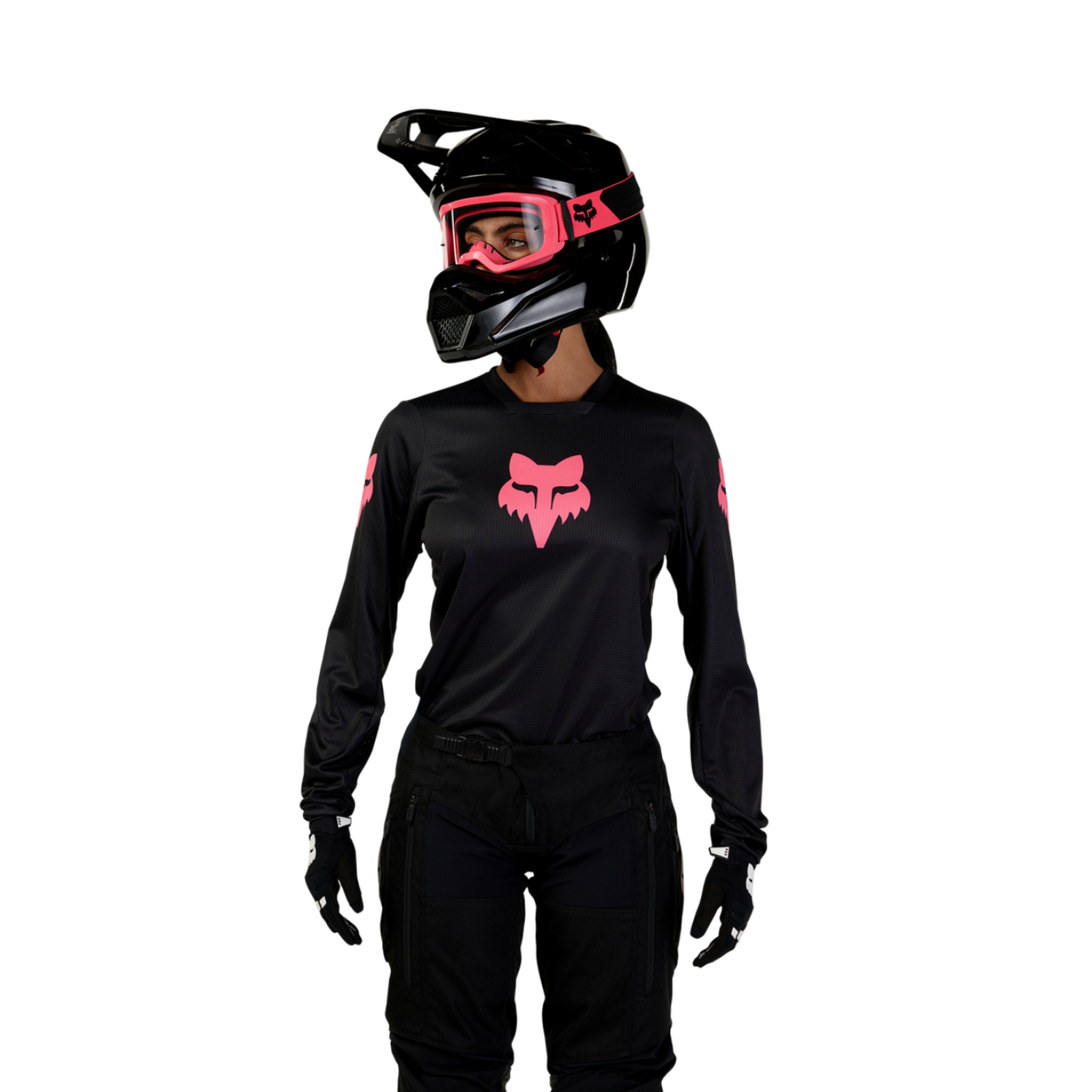Fox Racing W Blackout Motocrosstrikot in SCHWARZ