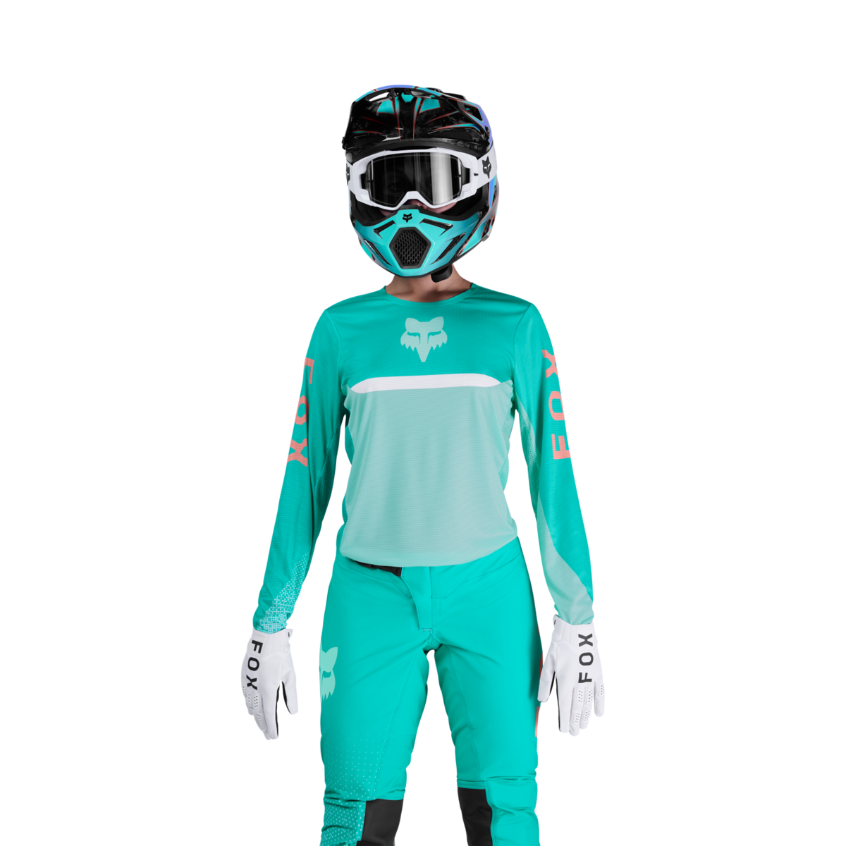 Fox Racing Wmns Flexair Fracture Motocrosstrikot in BLAU
