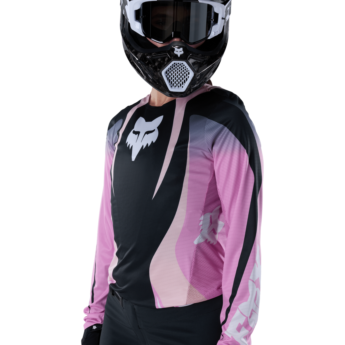 Fox Racing W Flexair Thorn Jersey in SCHWARZ