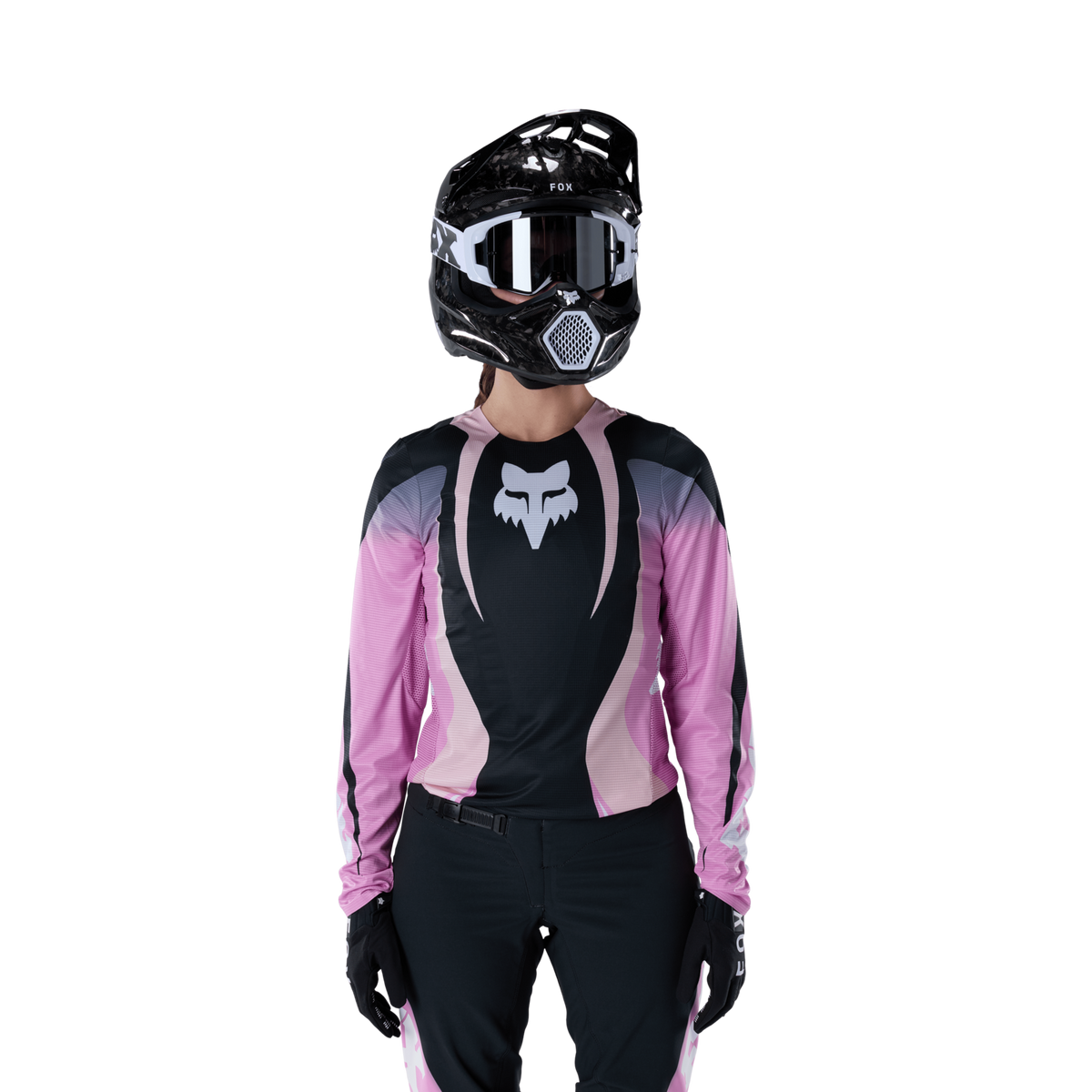 Fox Racing W Flexair Thorn Jersey in SCHWARZ