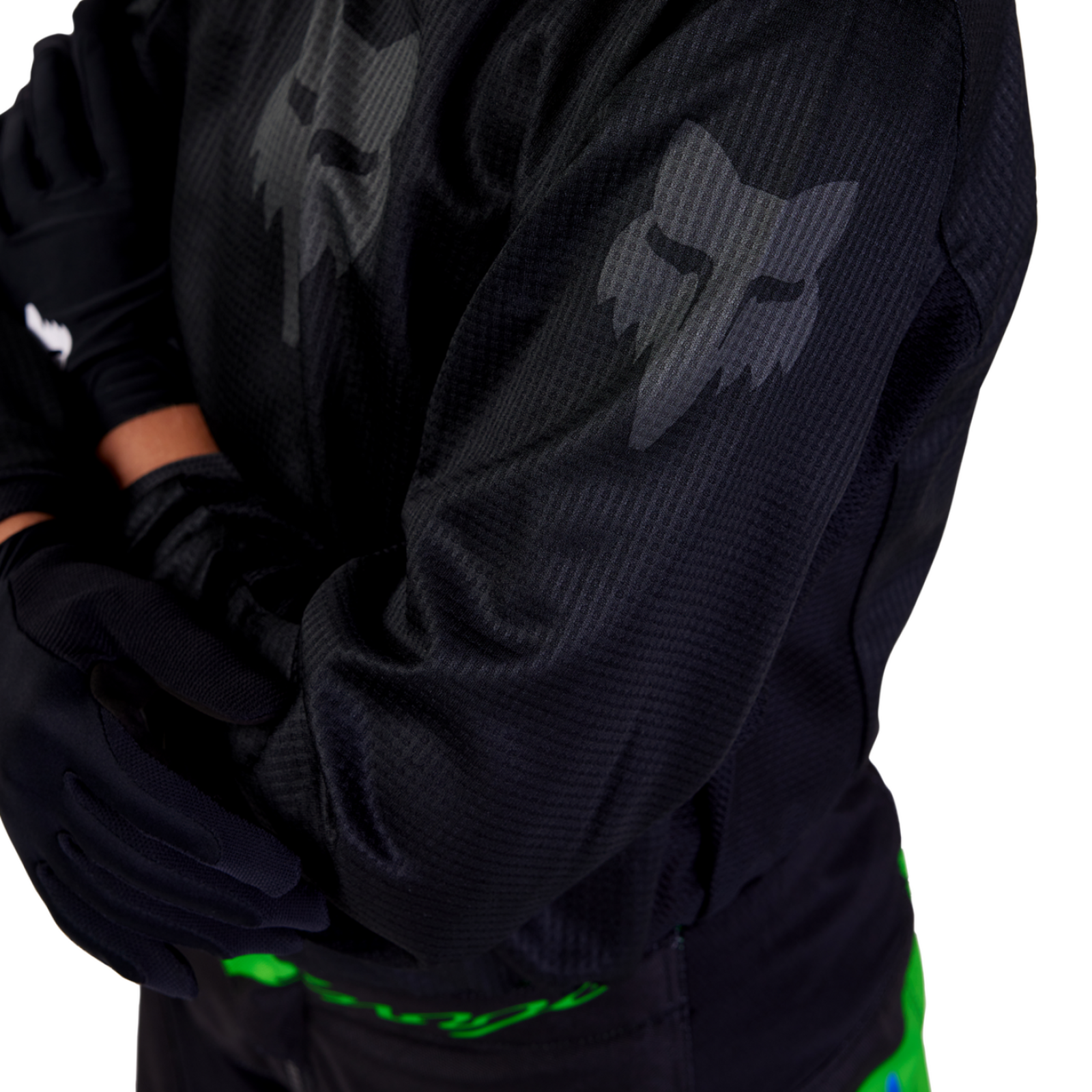 Fox Racing Yth Blackout Motocrosstrikot in SCHWARZ
