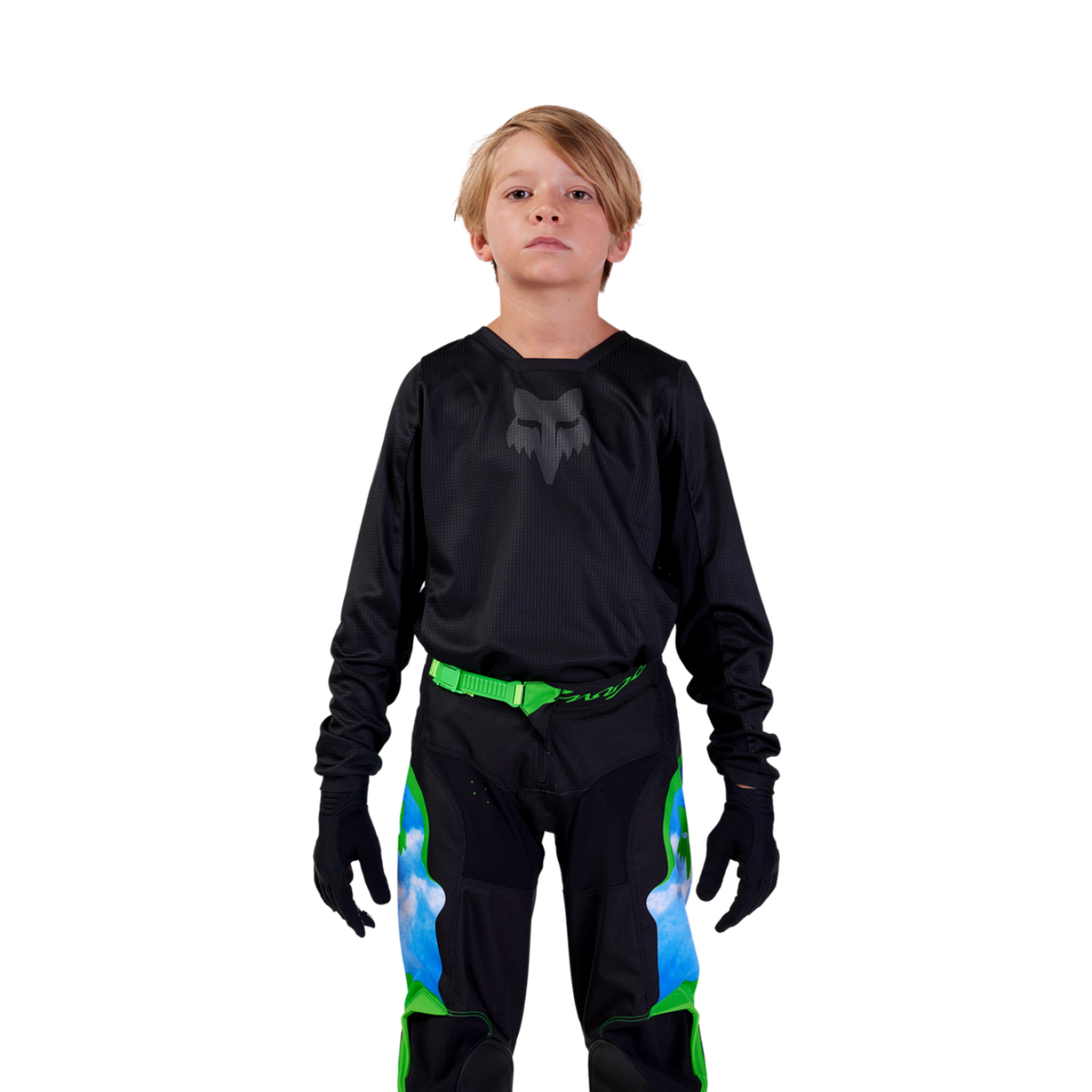 Fox Racing Yth Blackout Motocrosstrikot in SCHWARZ