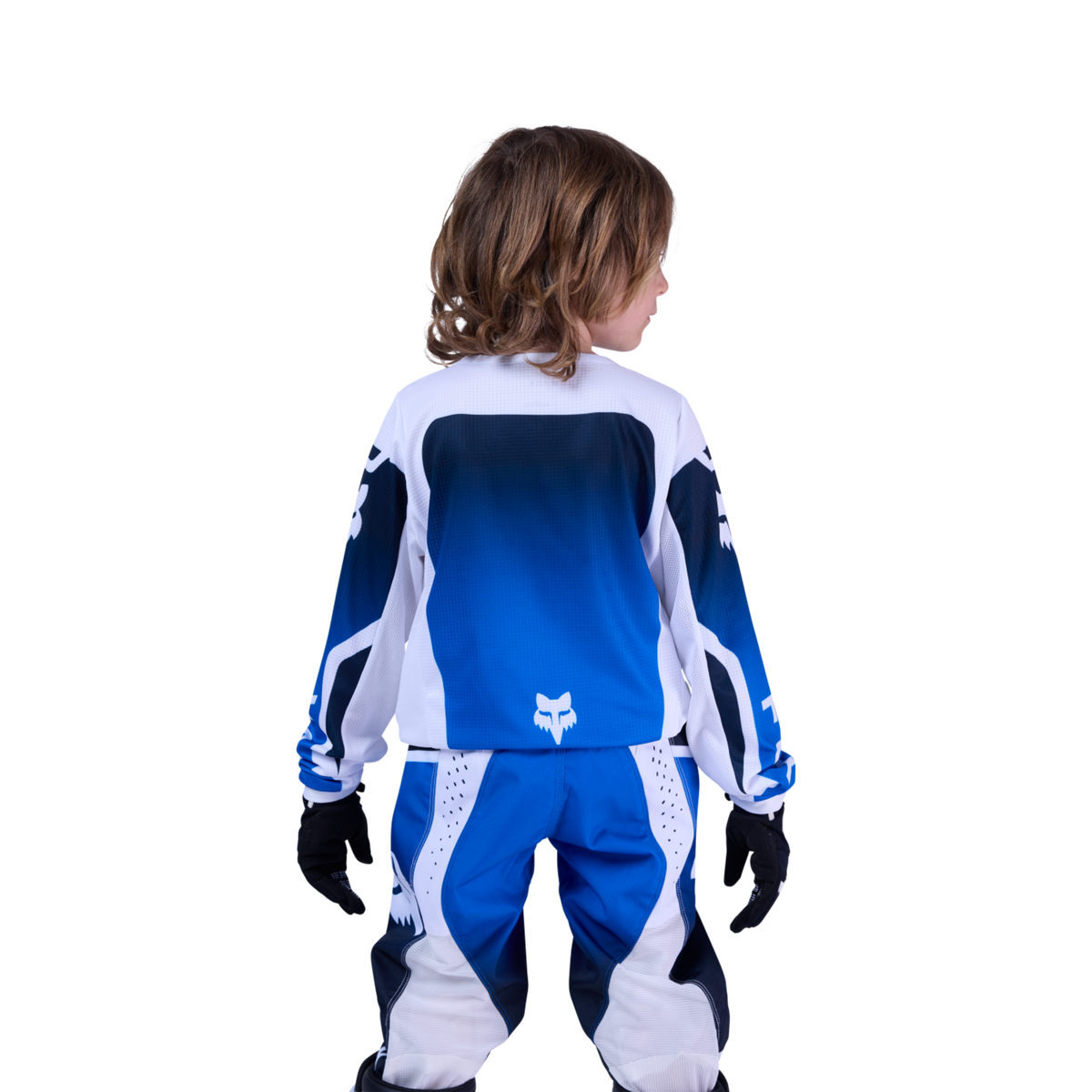 Fox Racing Yth 180 Shield Motocrosstrikot in BLAU