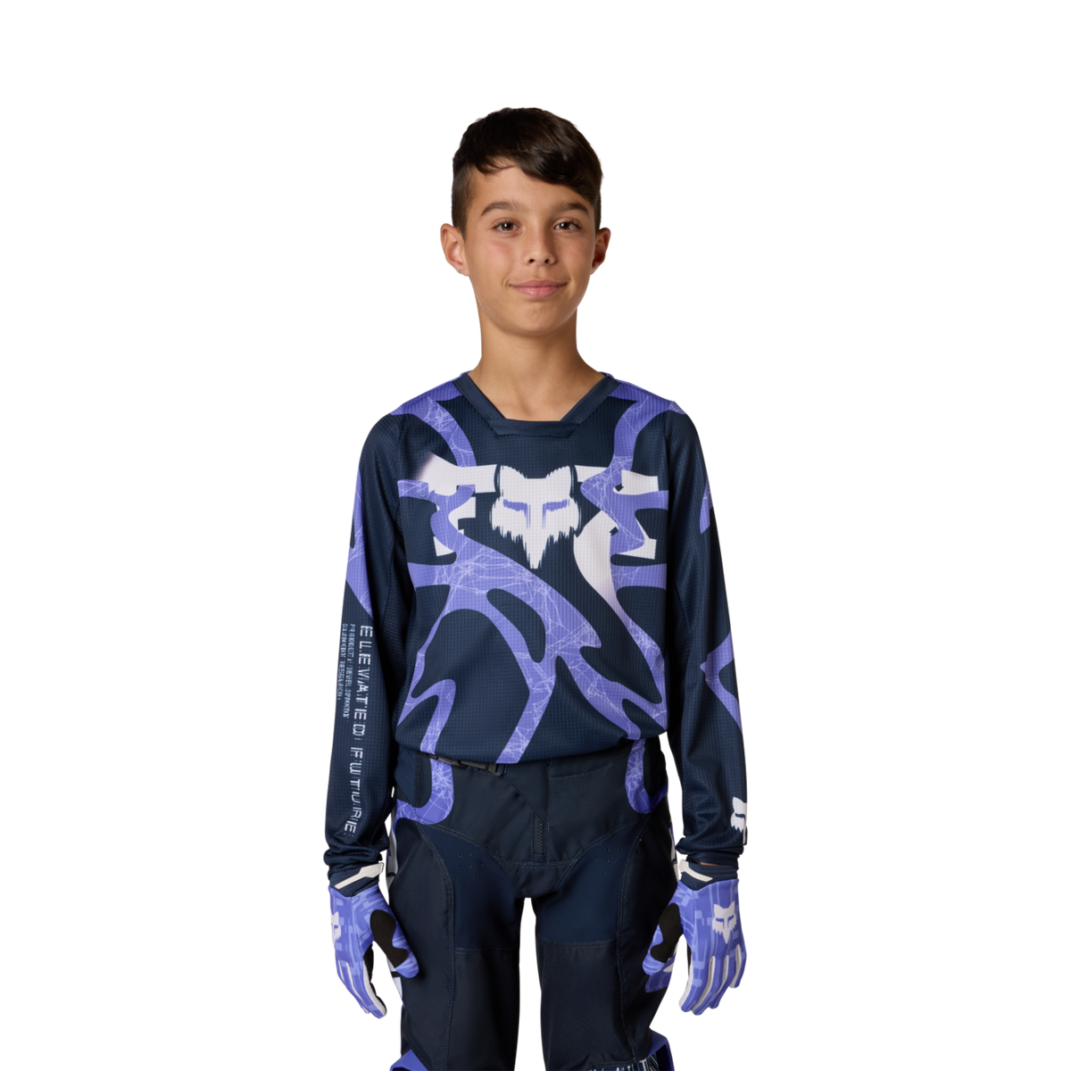 Fox Racing Yth 180 Diffuse SE Motocrosstrikots in BLAU