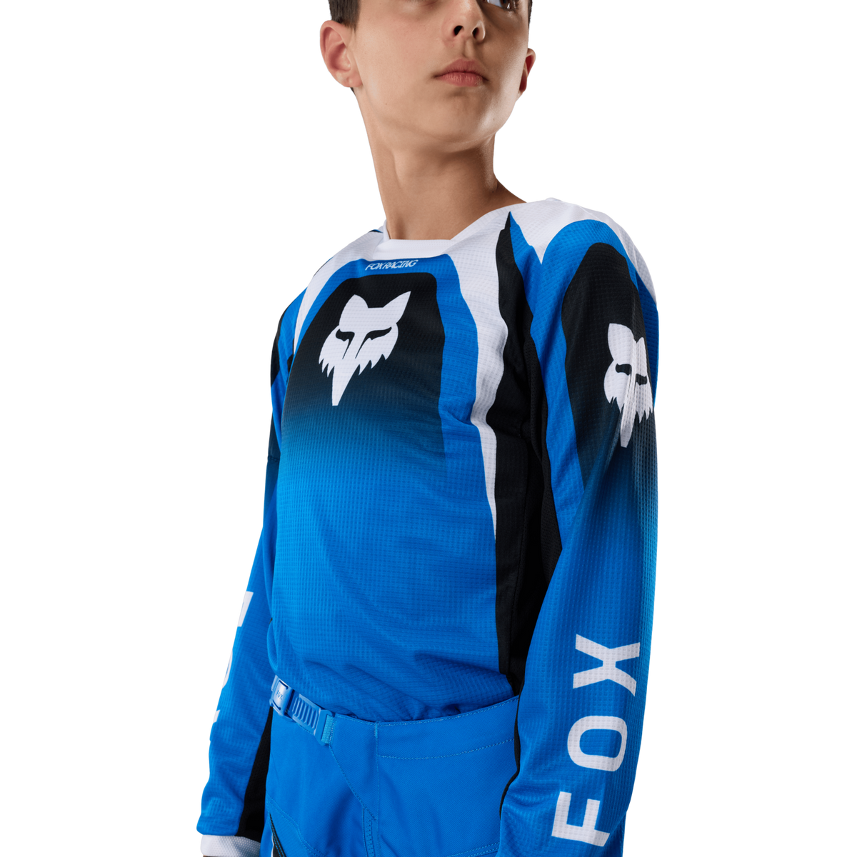 Fox Racing Yth 180 Frame Jersey in BLAU