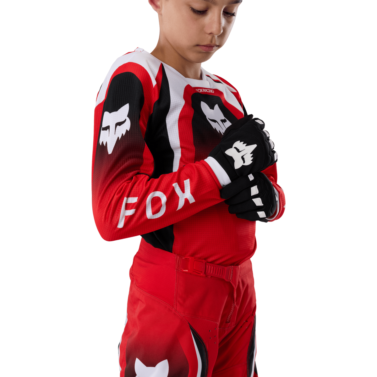 Fox Racing Yth 180 Frame Jersey in ROT