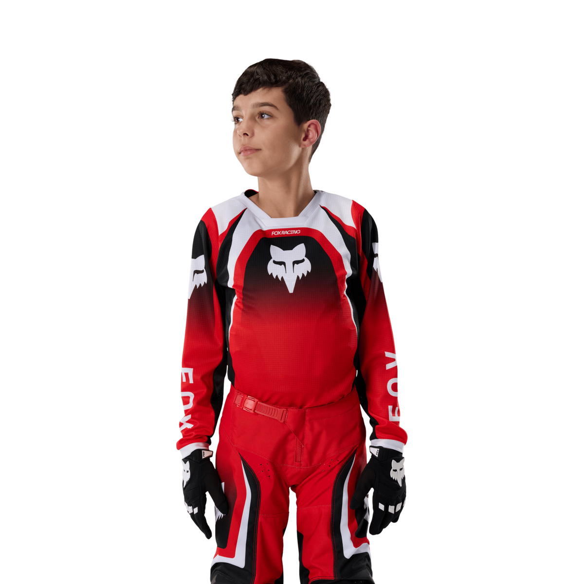 Fox Racing Yth 180 Frame Jersey in ROT