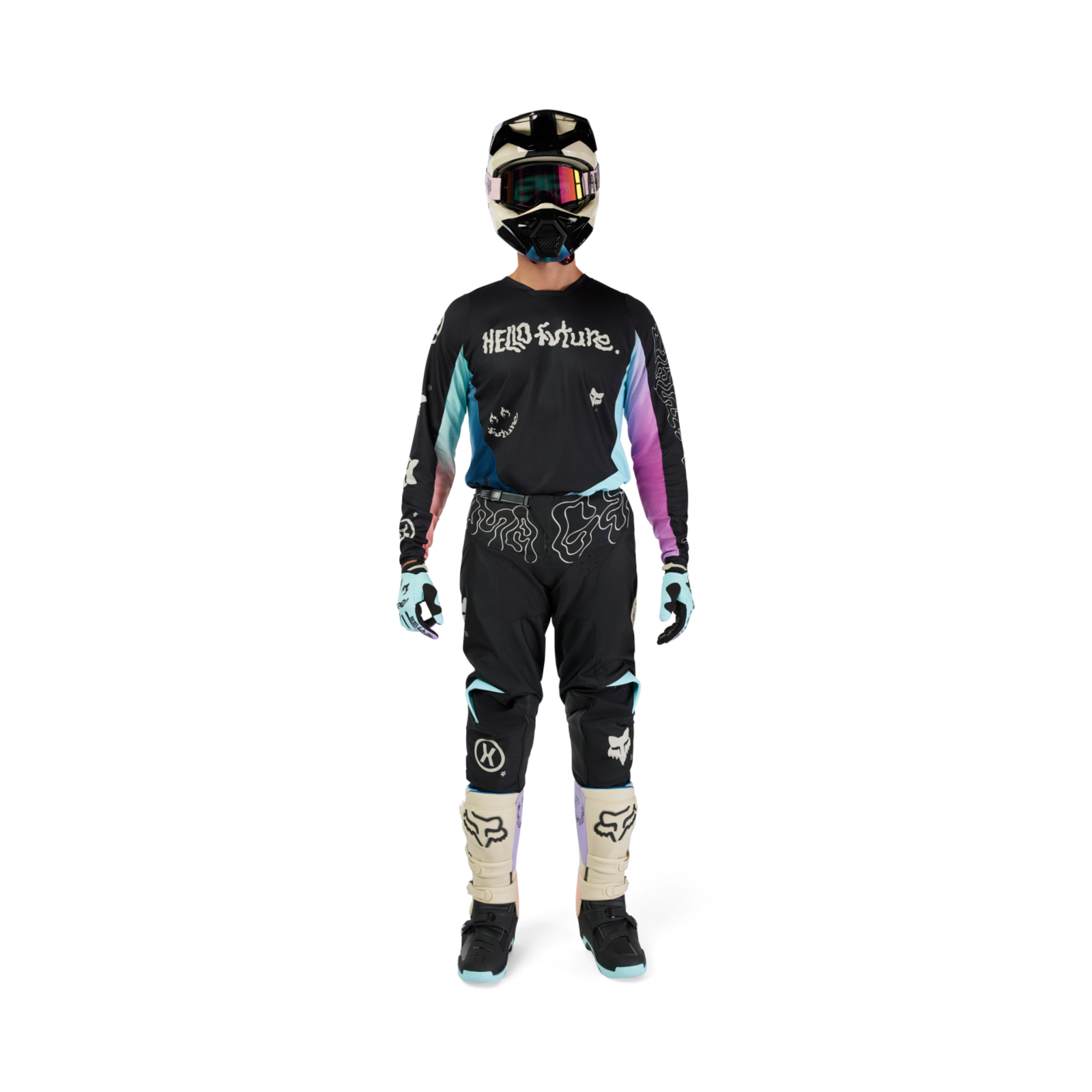 Fox Racing 180 Hello Future Motocrosshose in SCHWARZ