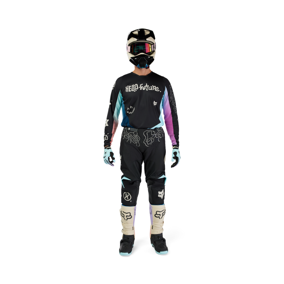 Fox Racing 180 Hello Future Motocrosshose in SCHWARZ
