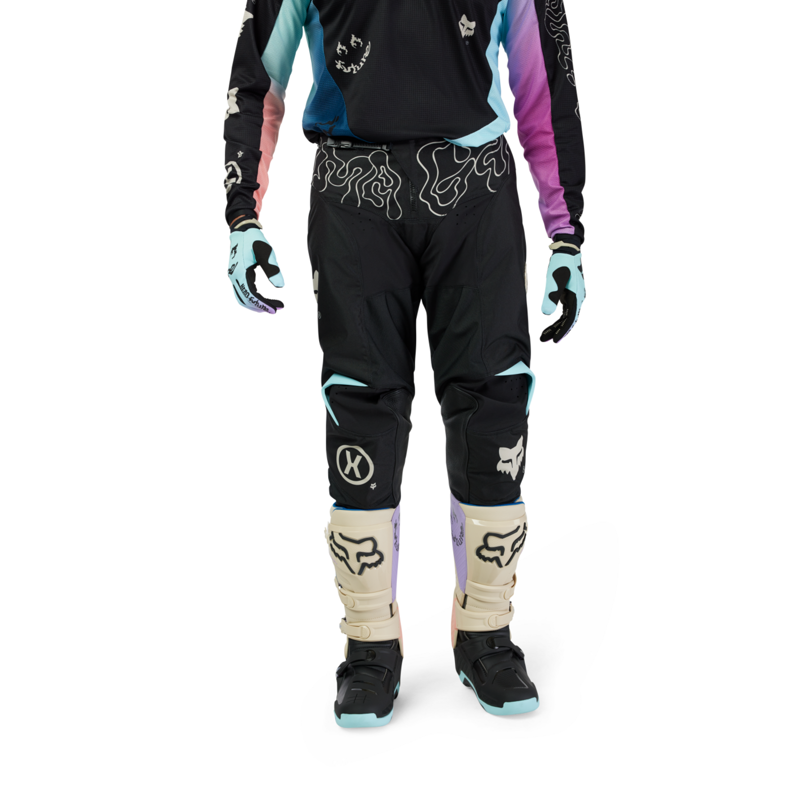 Fox Racing 180 Hello Future Motocrosshose in SCHWARZ