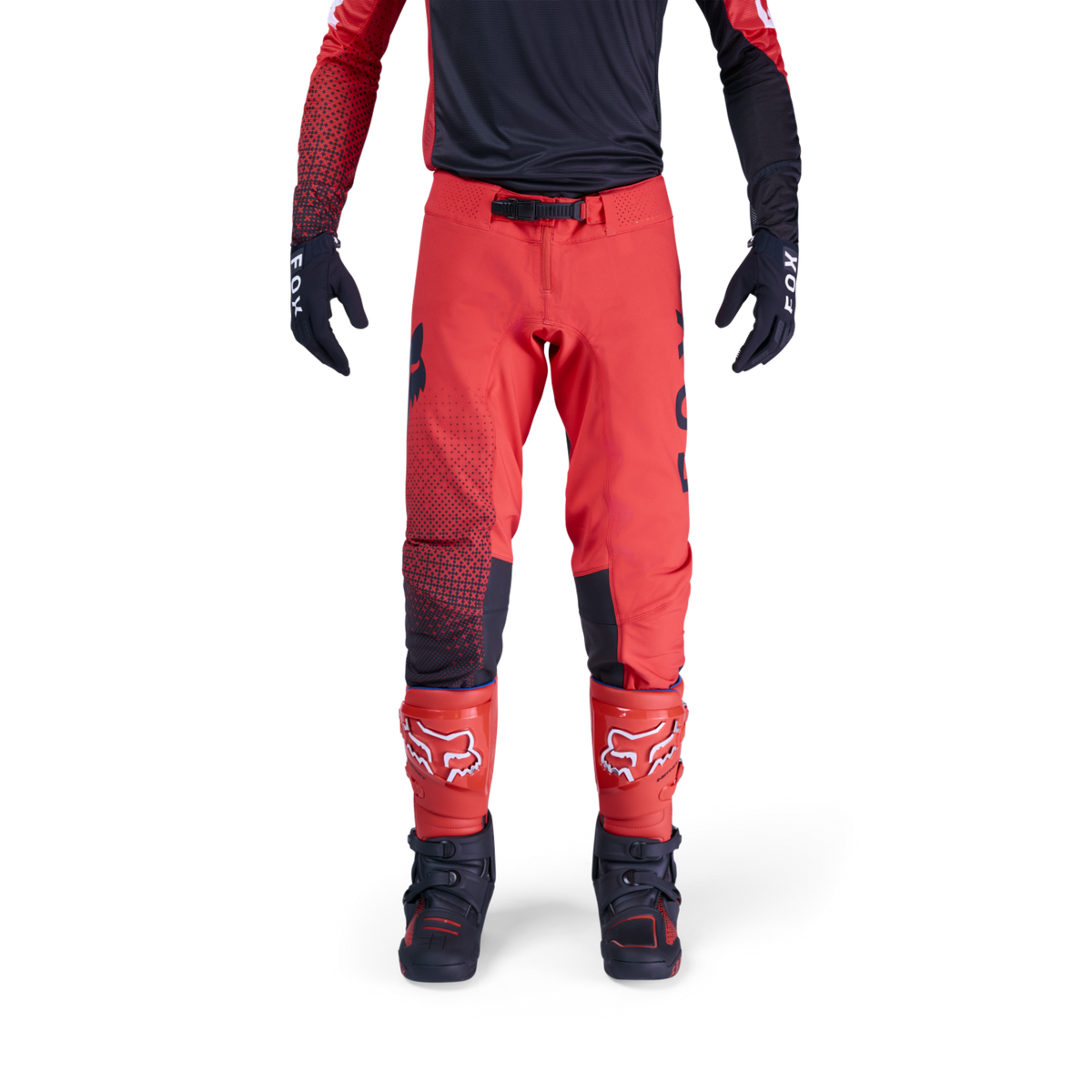 Fox Racing Flexair Fracture Motocrosshose in ROT