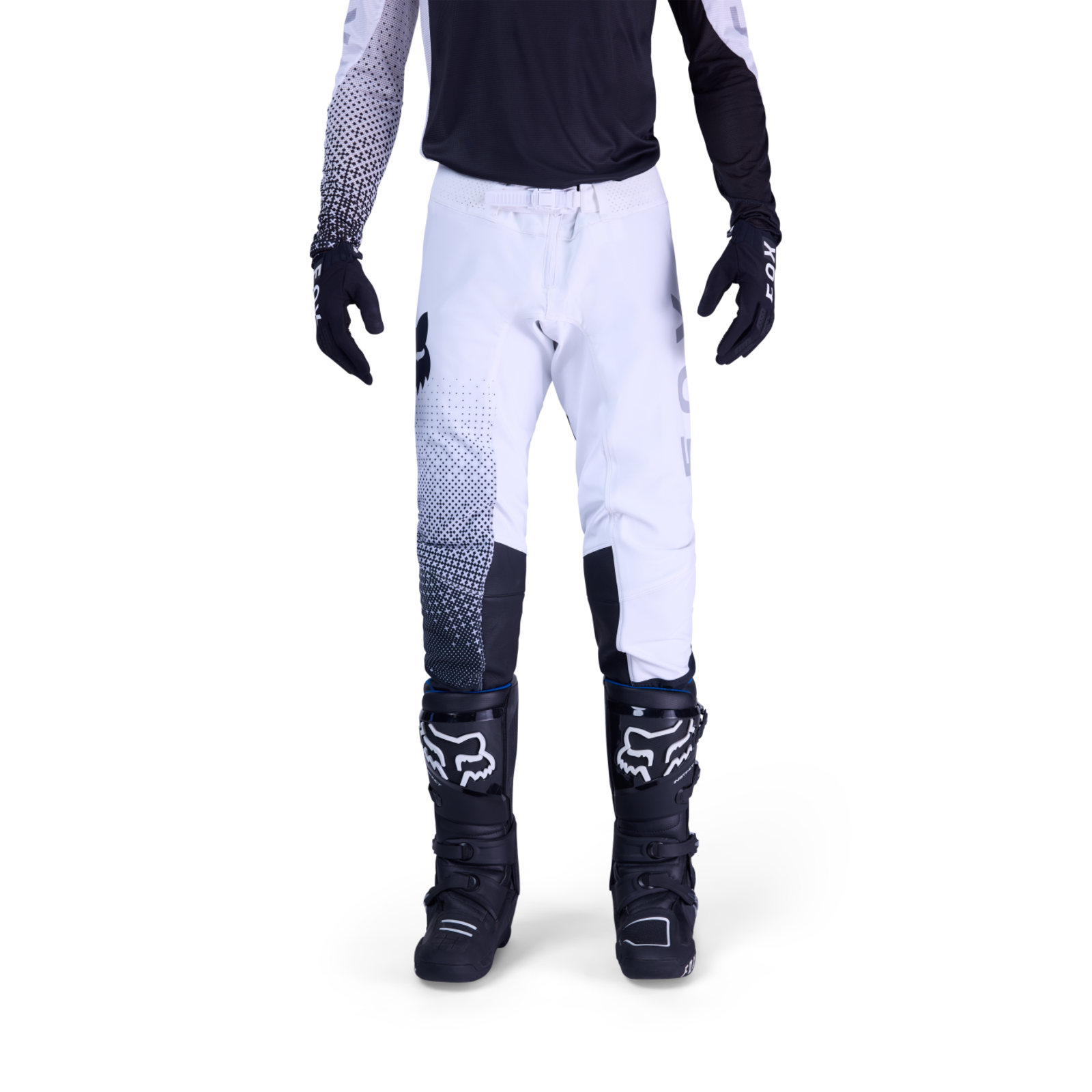 Fox Racing Flexair Fracture Motocrosshose in WEISS