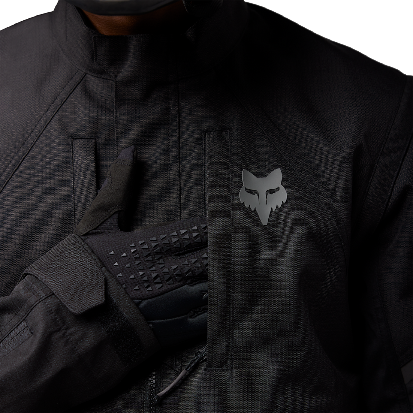 Fox Racing Defend Off Road Motorradjacke in SCHWARZ
