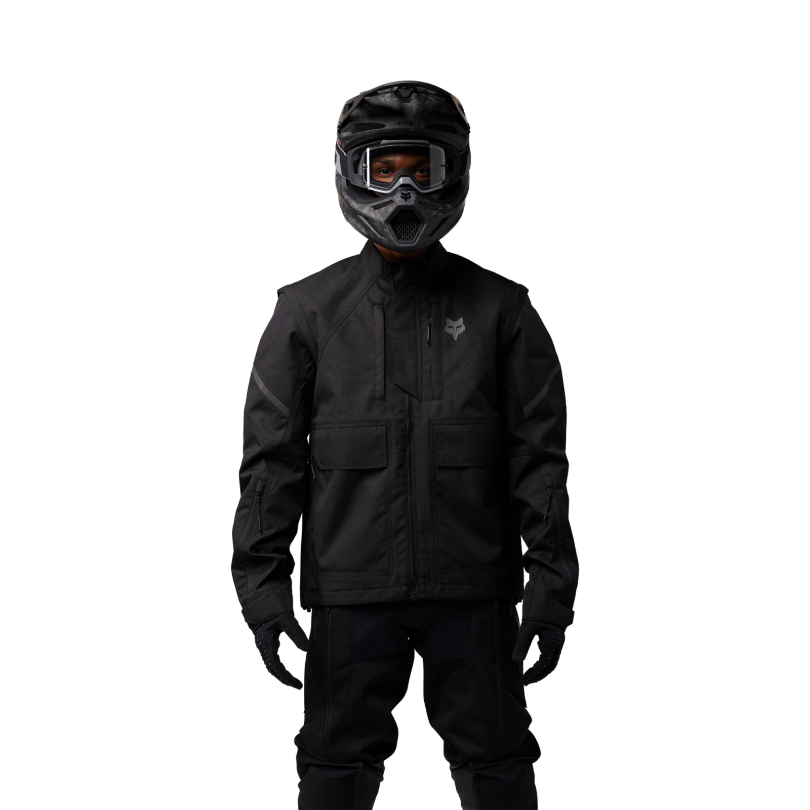 Fox Racing Defend Off Road Motorradjacke in SCHWARZ